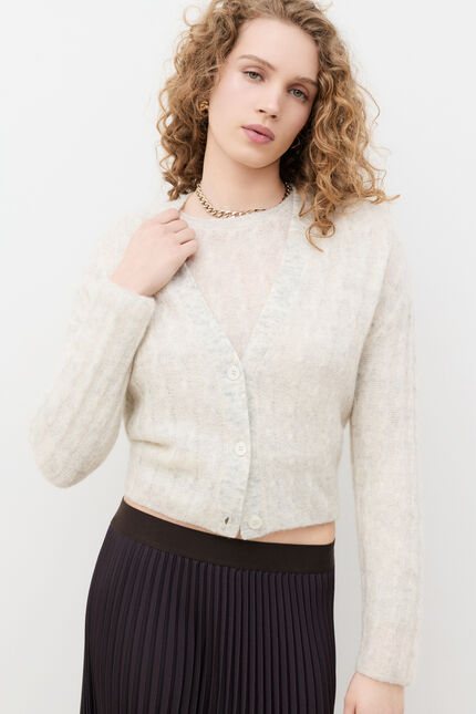 Gilet Melbourne ecru femme