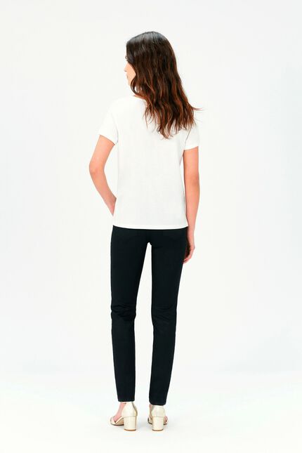 T-shirt toutes &agrave; l'&eacute;cole taxime house blanc femme