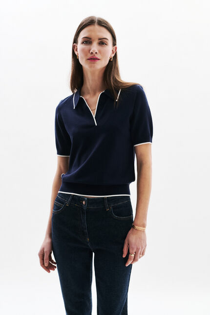 Pull Mjeremy bleu marine femme