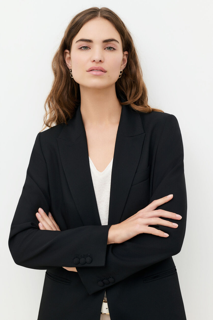 Jaqueta Vpaule preto mulher