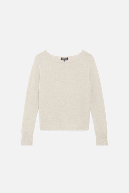 Pull zoan lurex sable femme