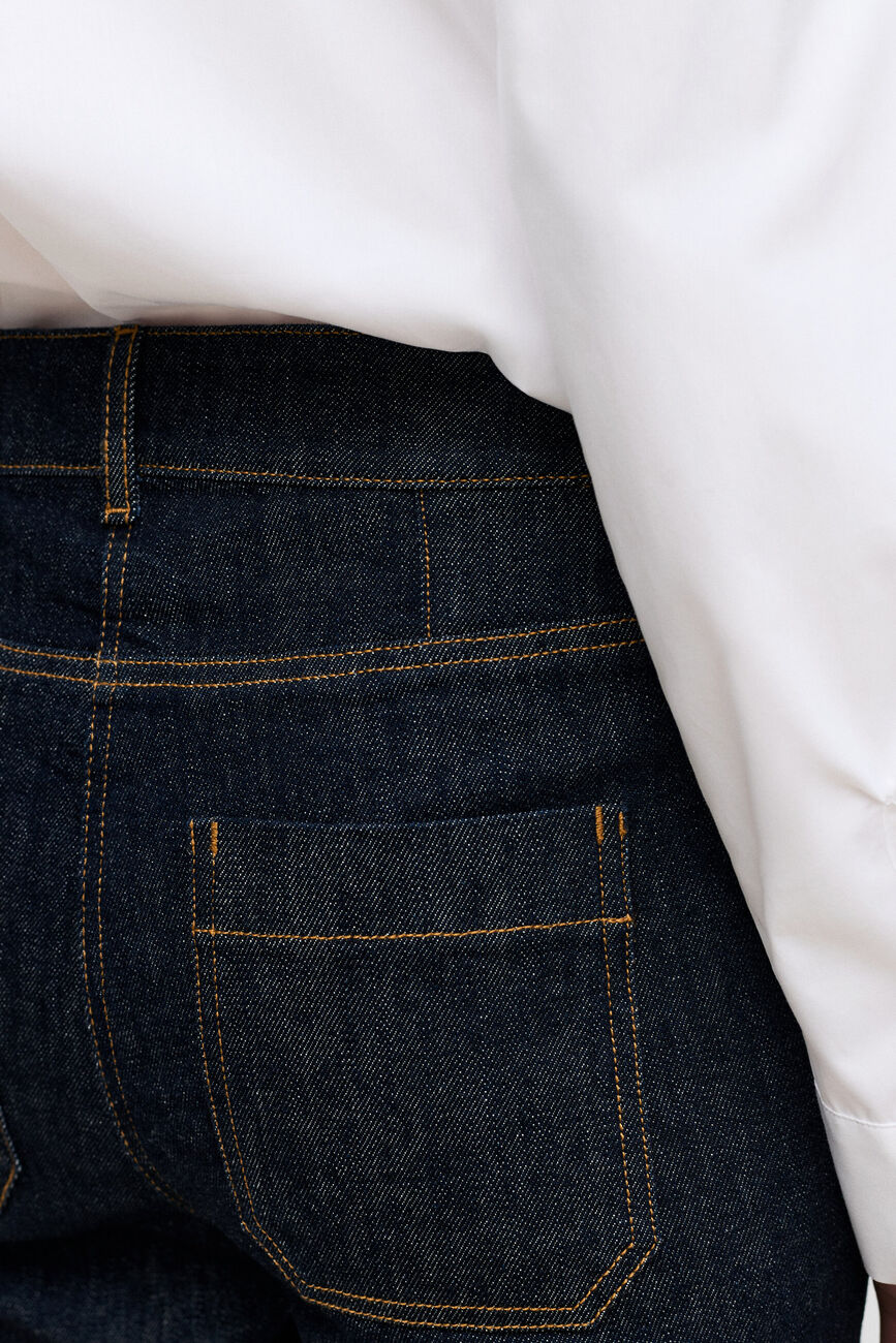 Trousers Pommydenim2 raw denim woman