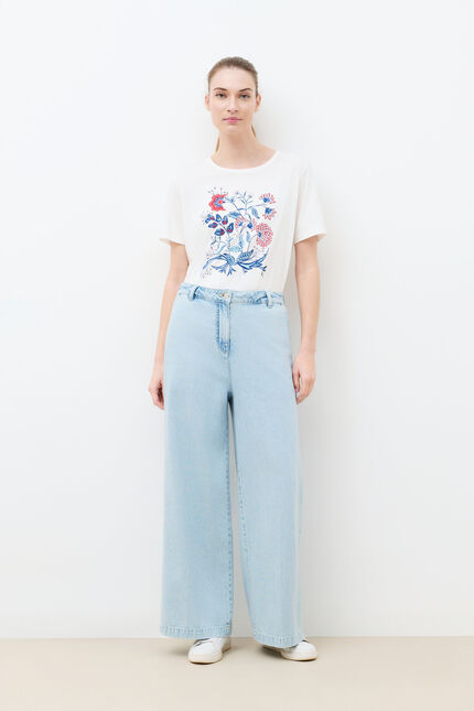 T-shirt Tim-Patchouli ecru femme