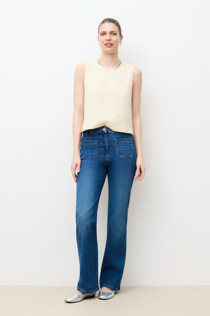 T-shirt Tlodie jaune pastel femme