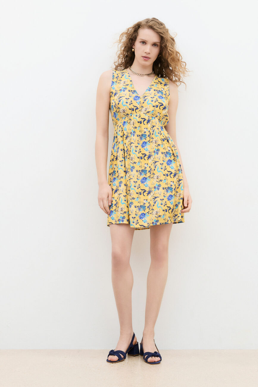 Abito Rtan giallo canario donna