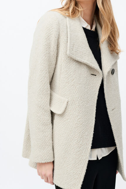 manteau ali ivoire femme