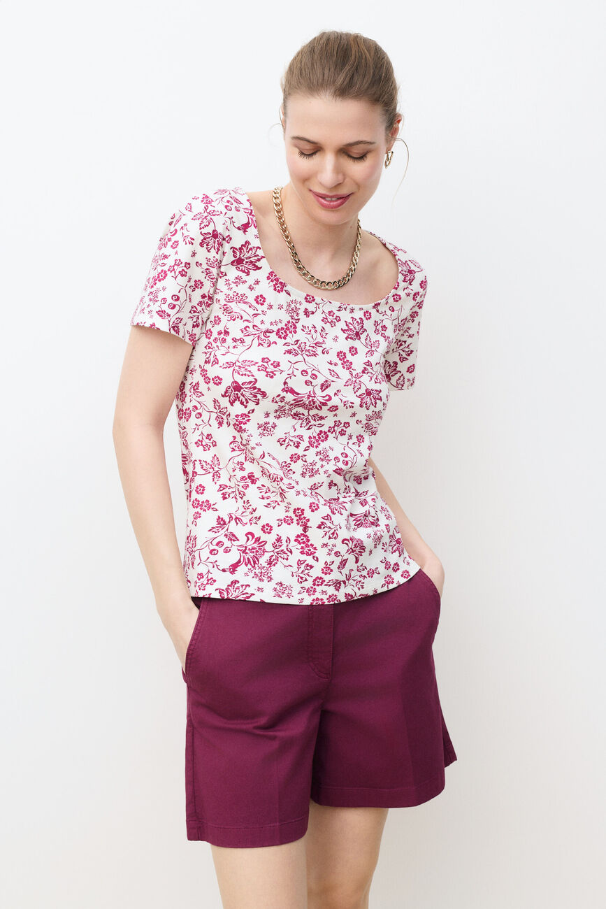T-shirt Tvania1 ecru vrouw