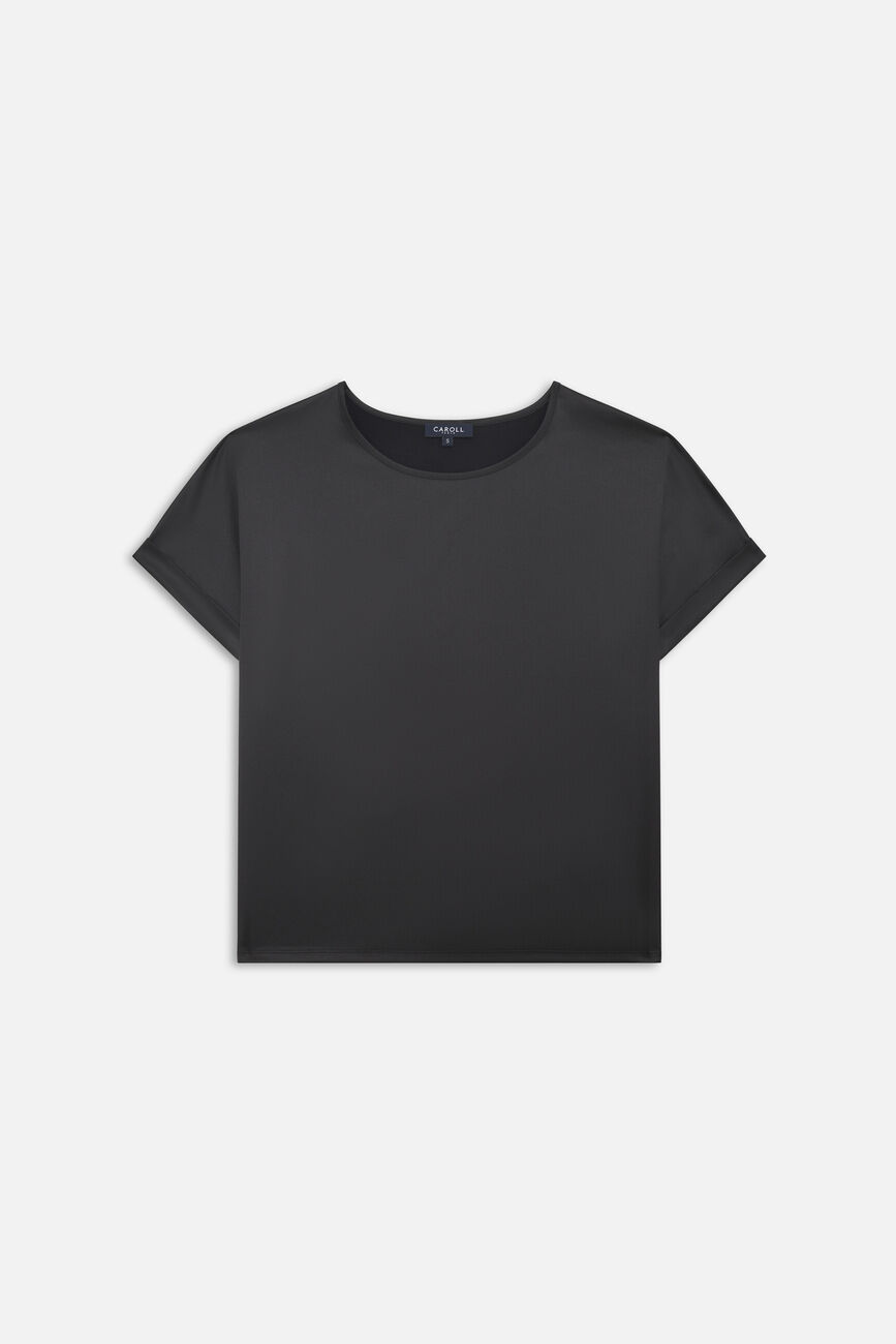 Camiseta Tmargerita negro mujer