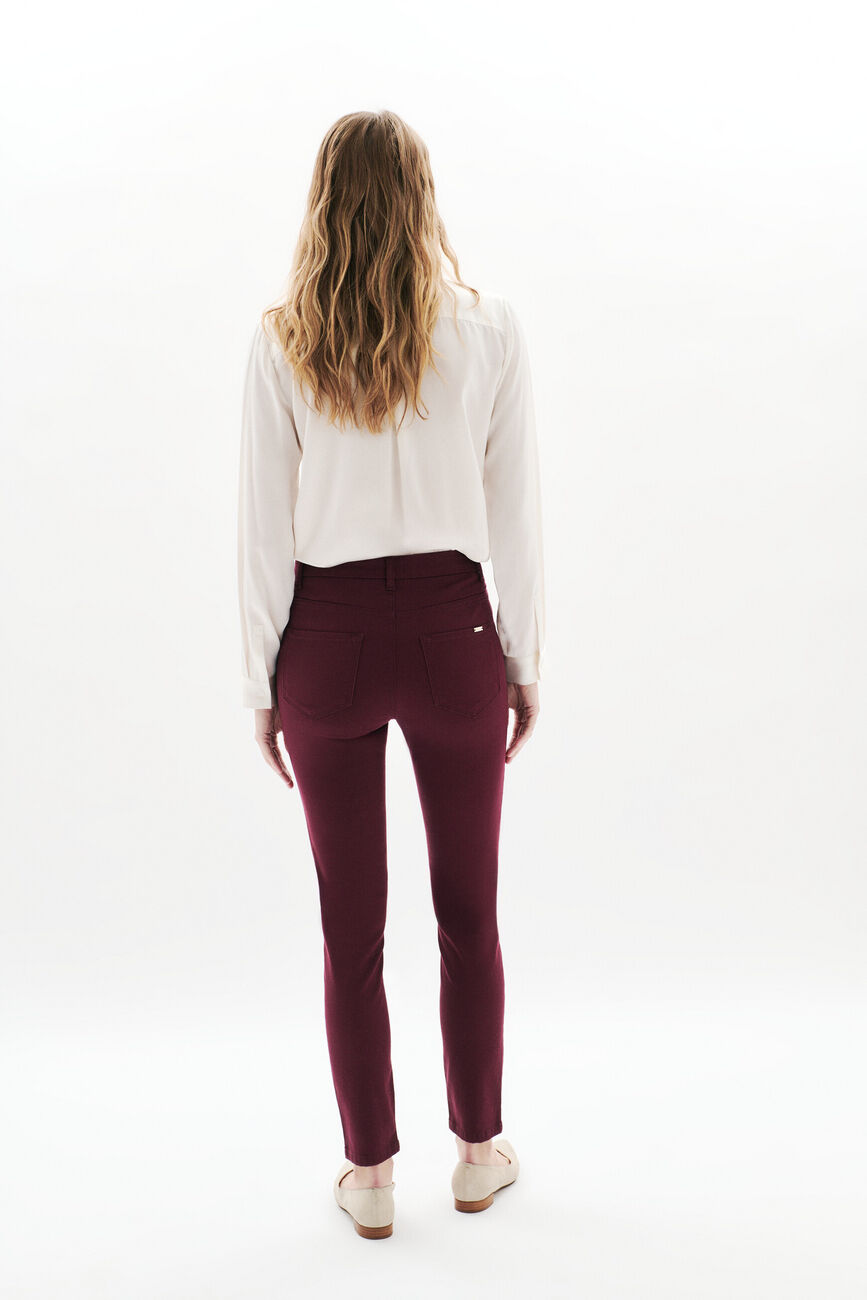 pantalon tony bordeaux femme
