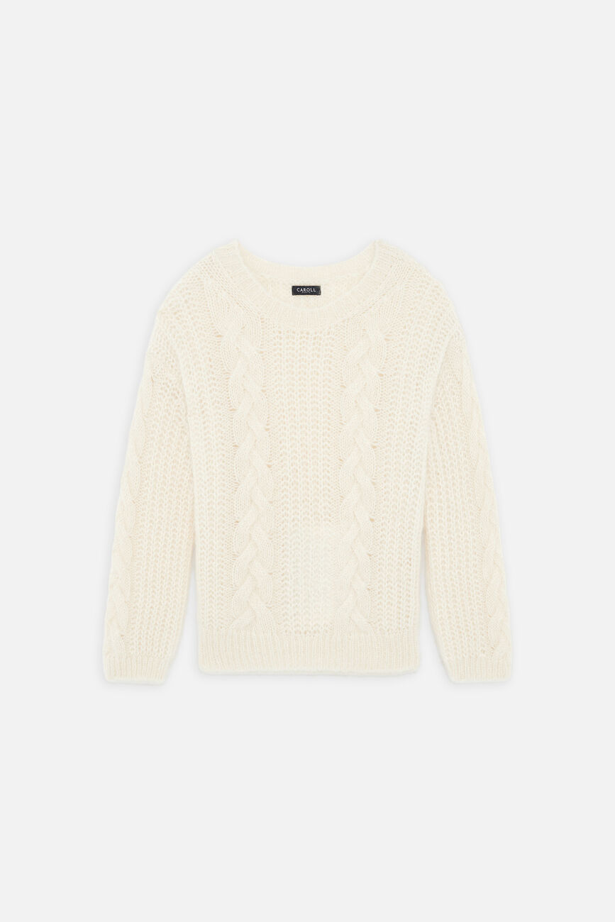 Pull Mleandro ecru femme