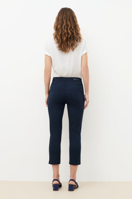 pantacourt mason bleu marine femme