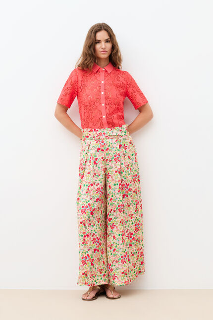 T-shirt Tjenny rouge corail femme