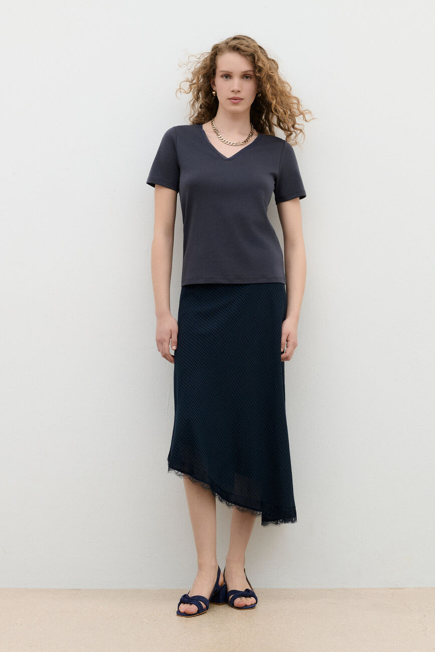 Camiseta Temilie gris oscuro mujer