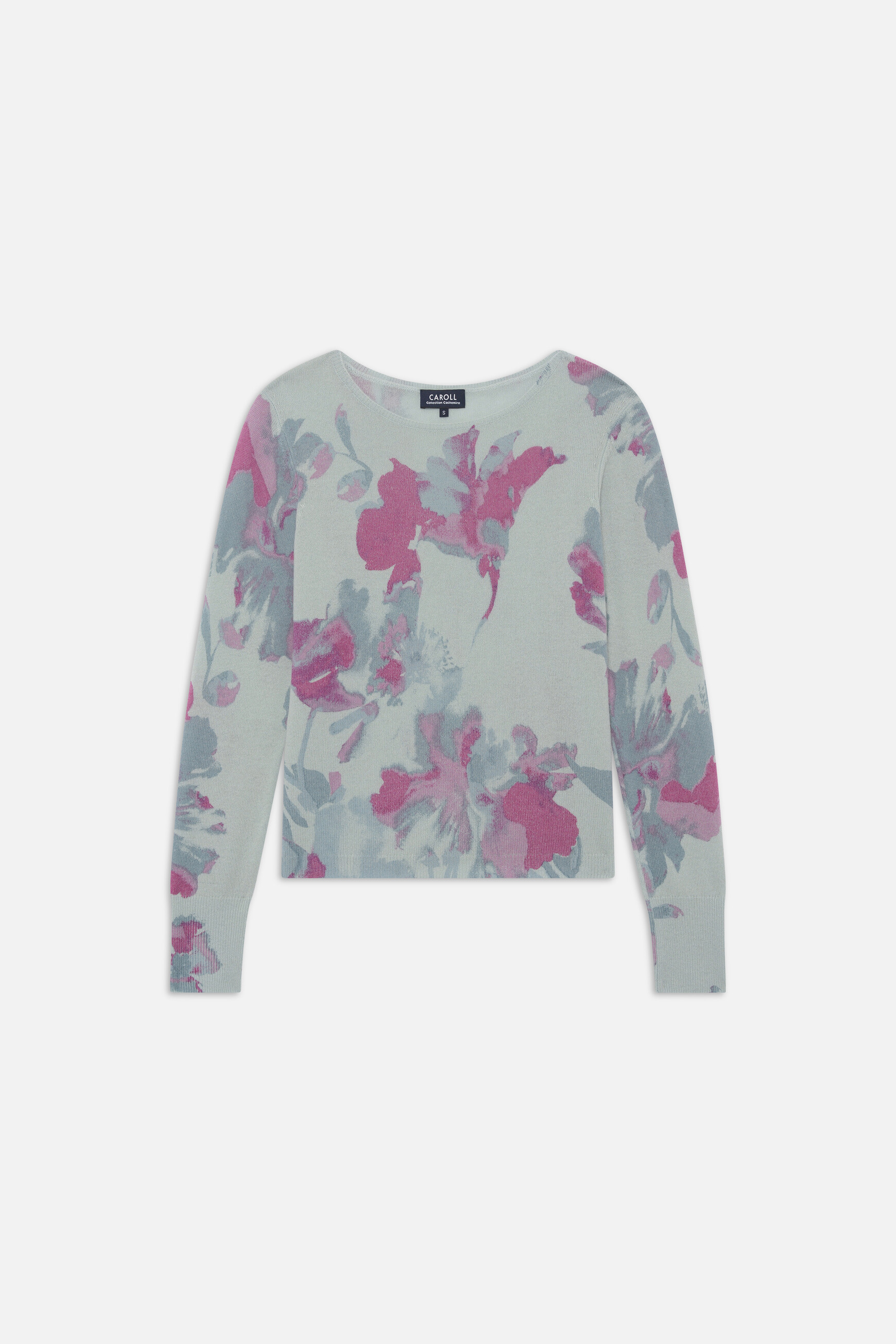 Mzoelo2 sweater 100% cashmere blue-grey woman