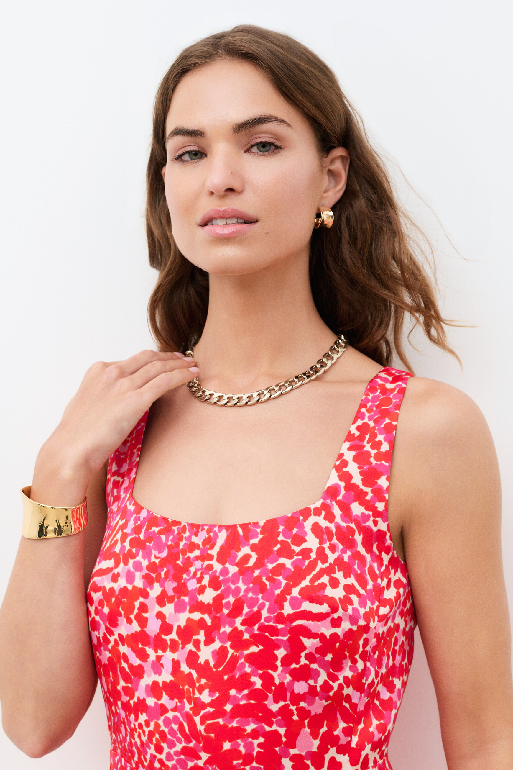 Reinita2 dress fuchsia pink woman