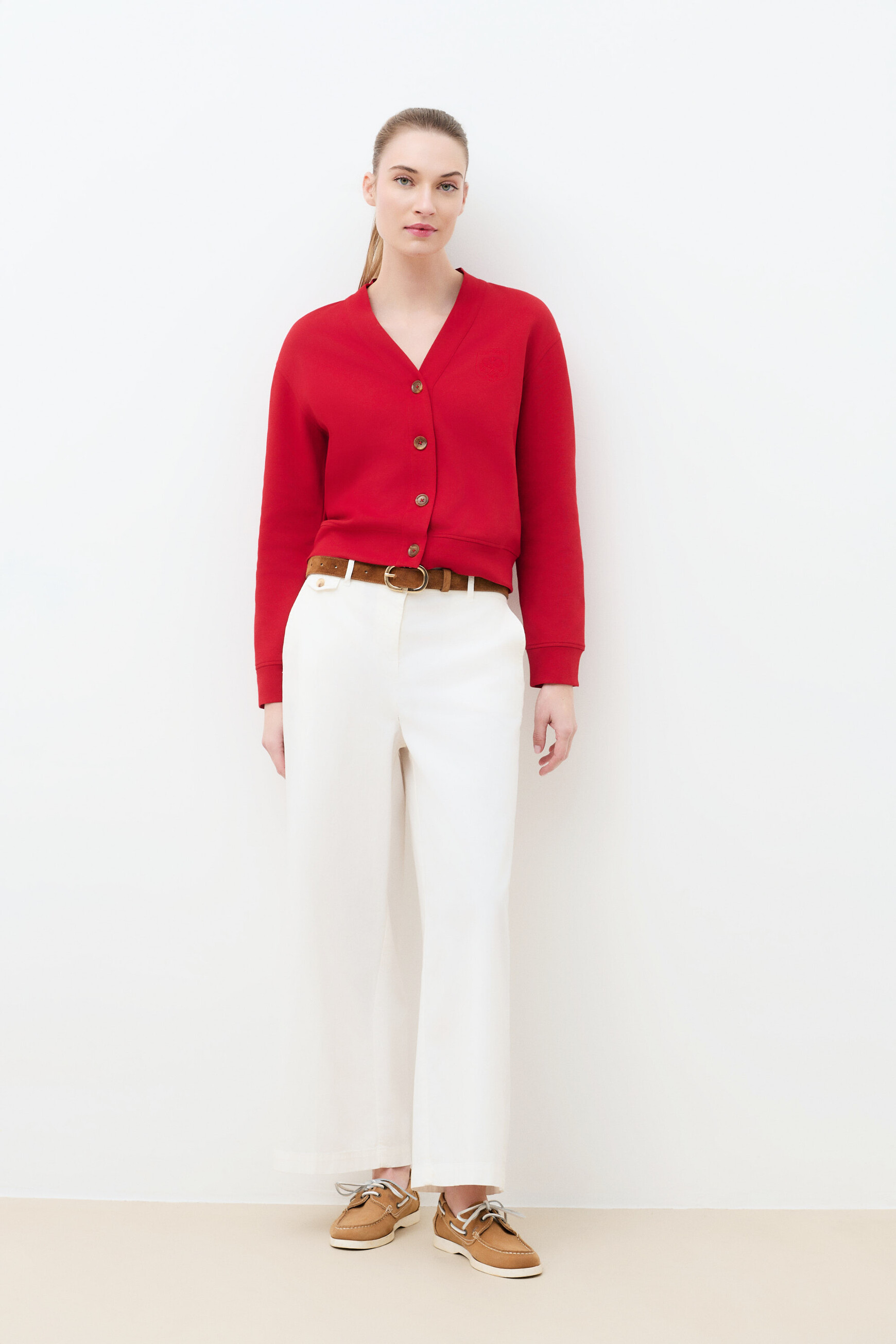 Gilet Tcardi rouge femme