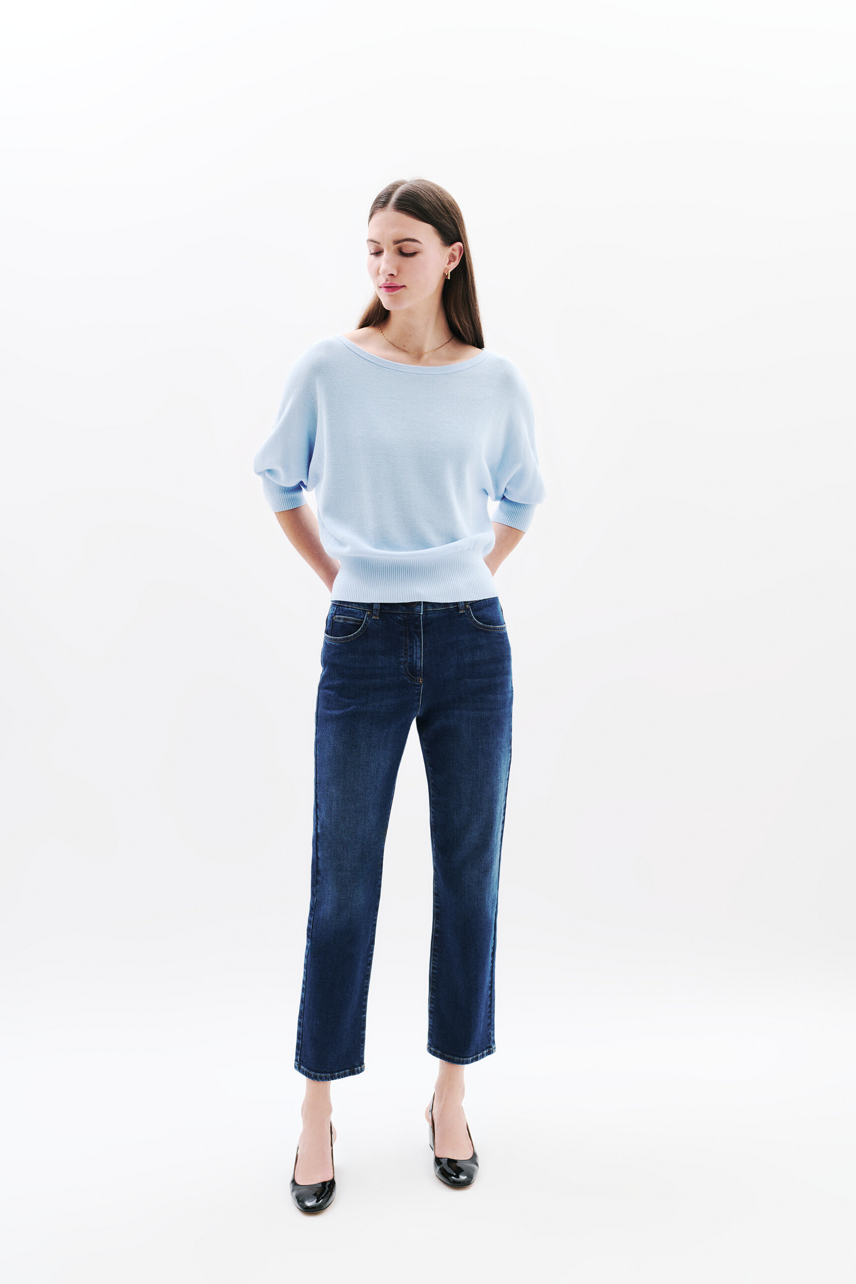 Pull joan oversize bleu ciel femme