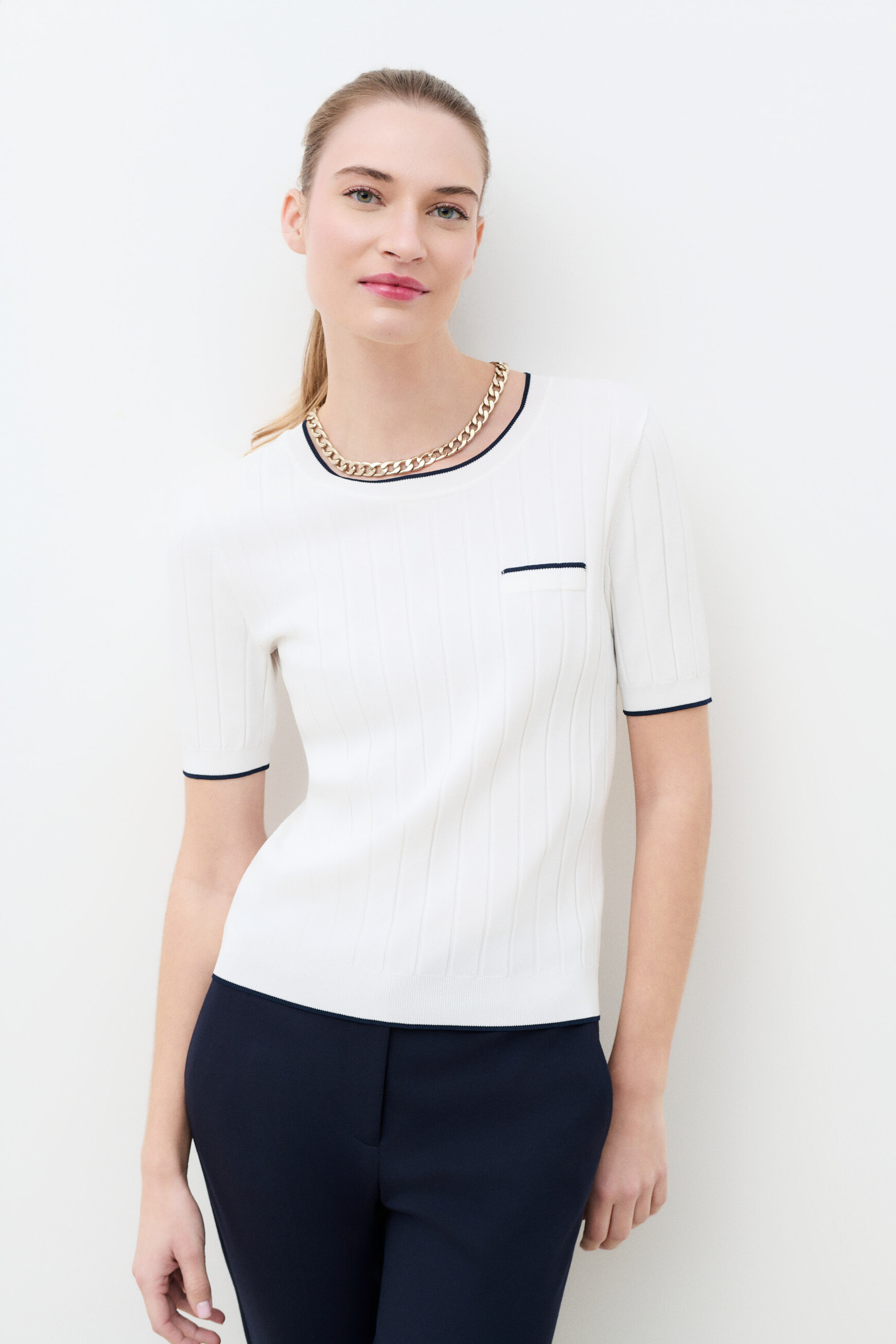 Pull Camilla ecru femme