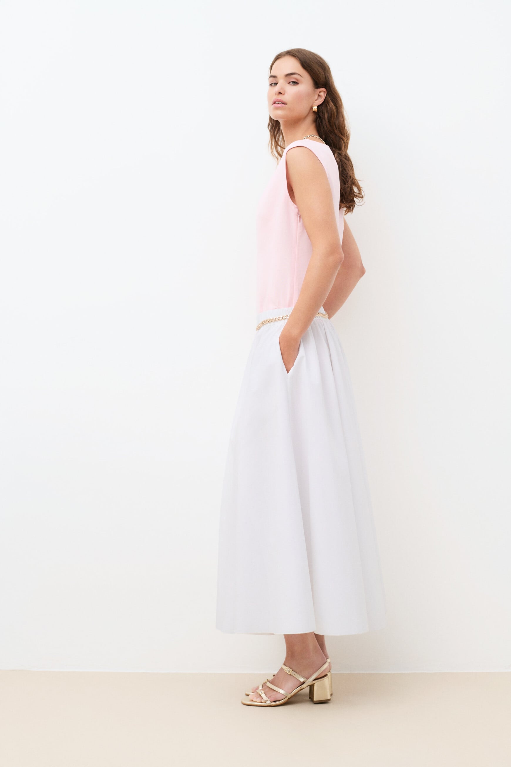Jupe Jemilly blanc femme