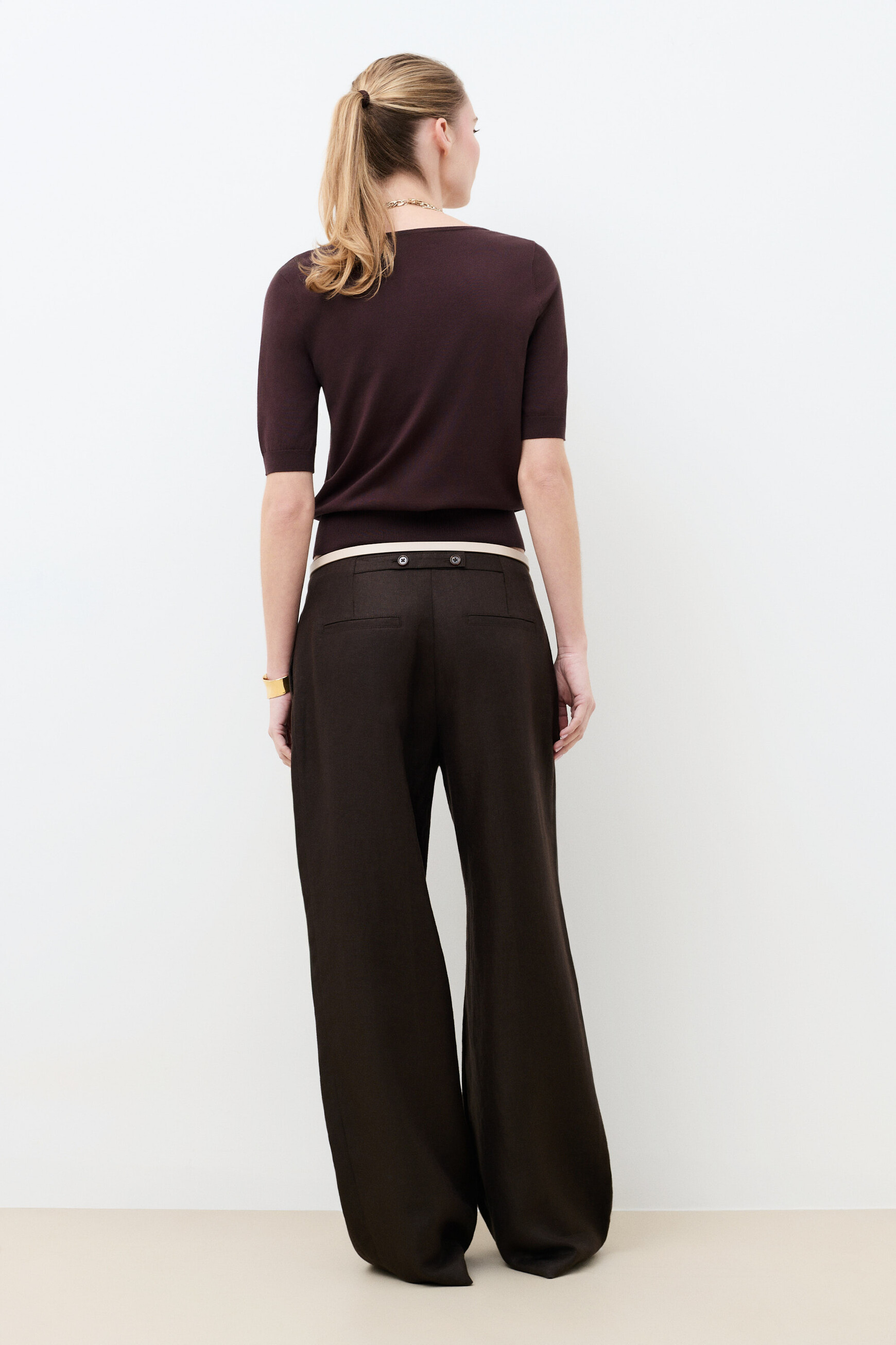 Mrico sweater dark brown woman