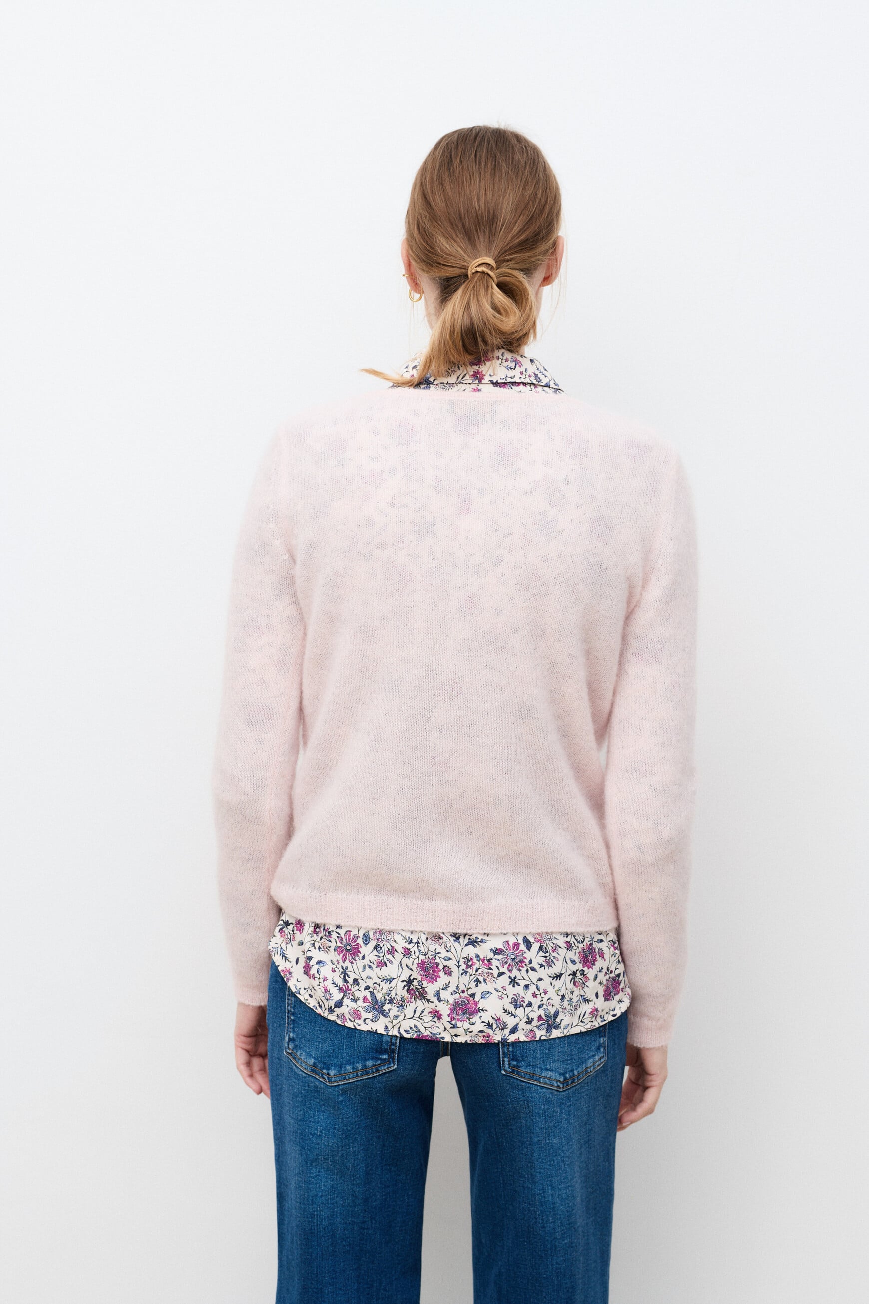 Pull Mvittoria rose clair femme