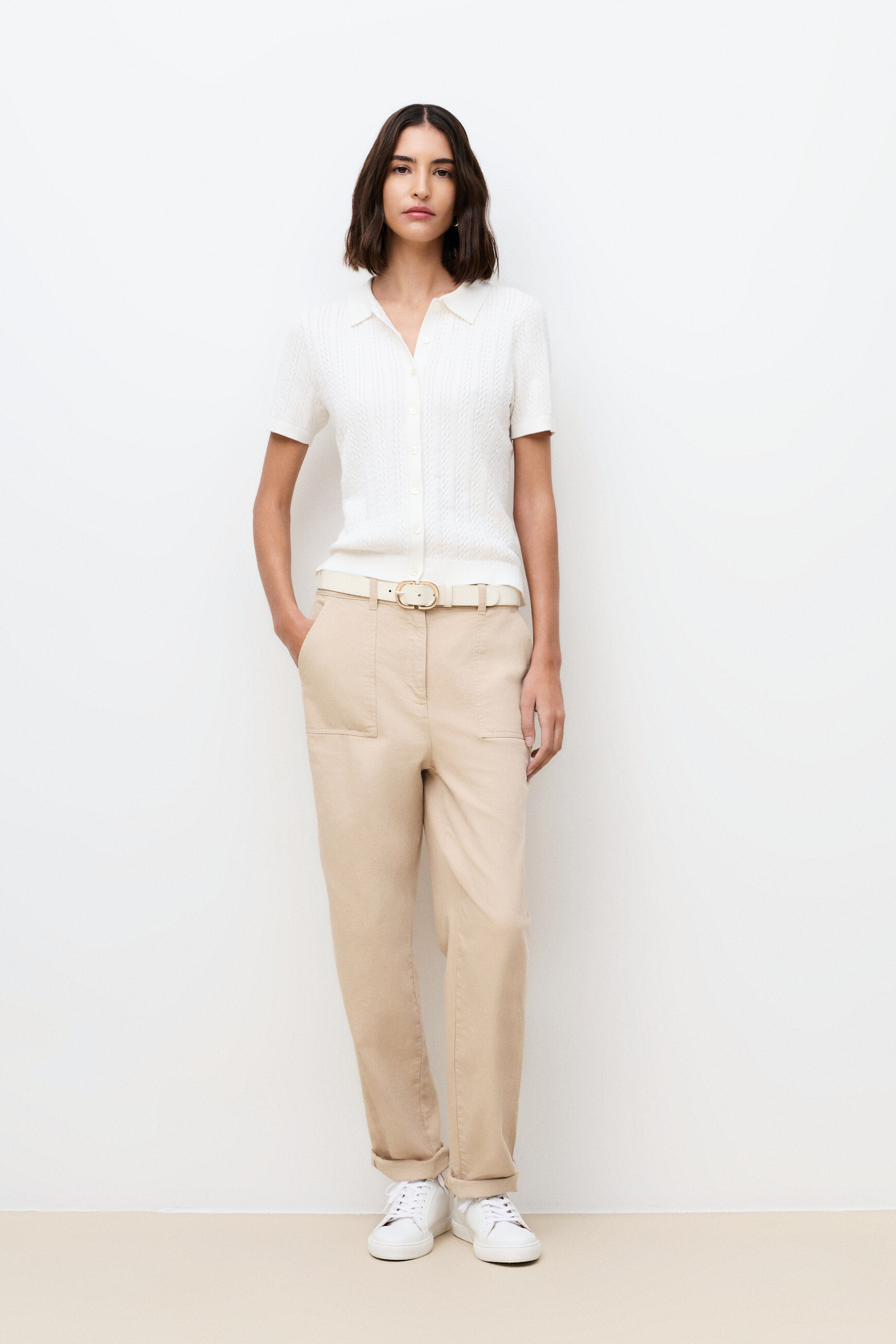 Pull Barbara ecru femme