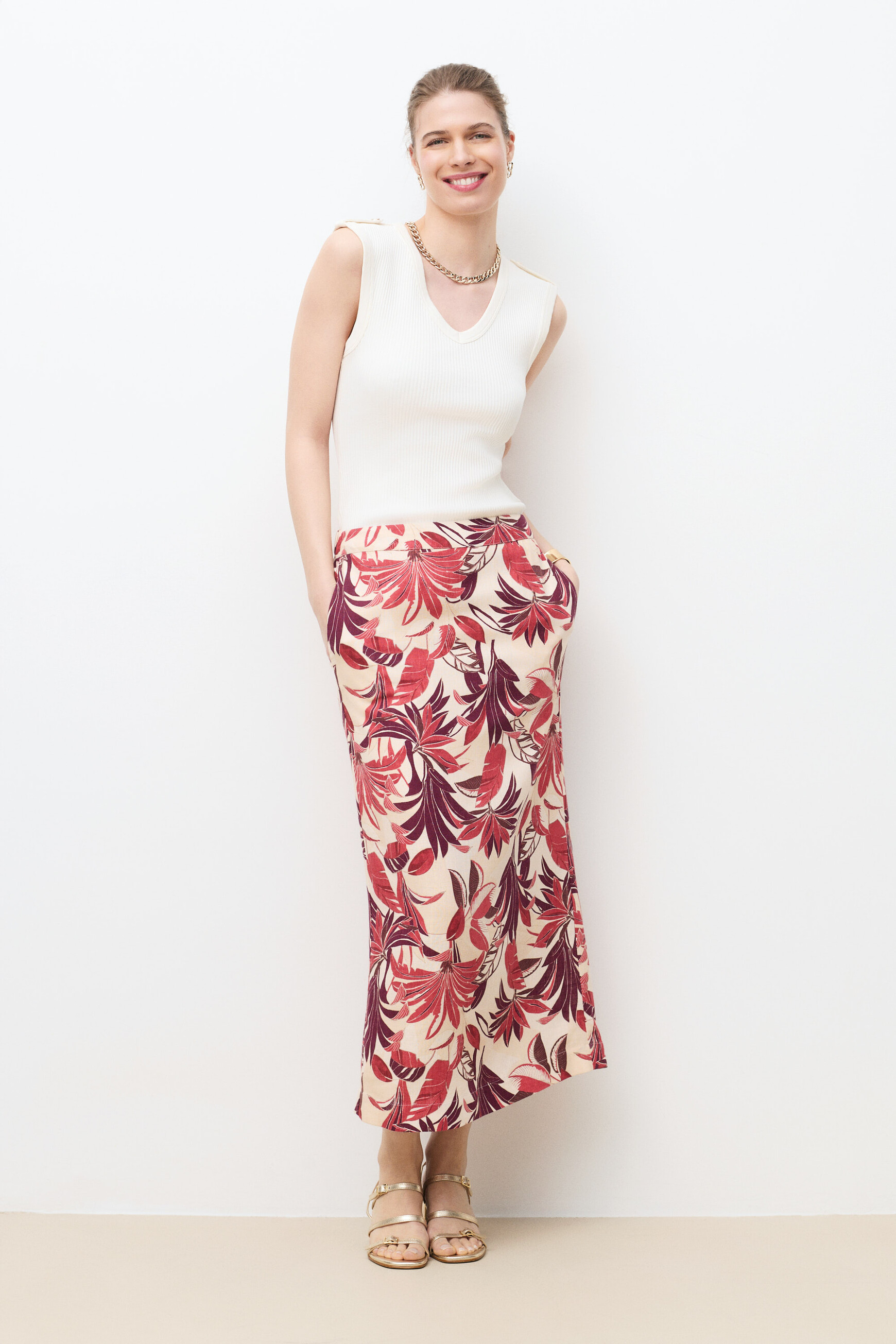 Javanyl skirt ecru woman