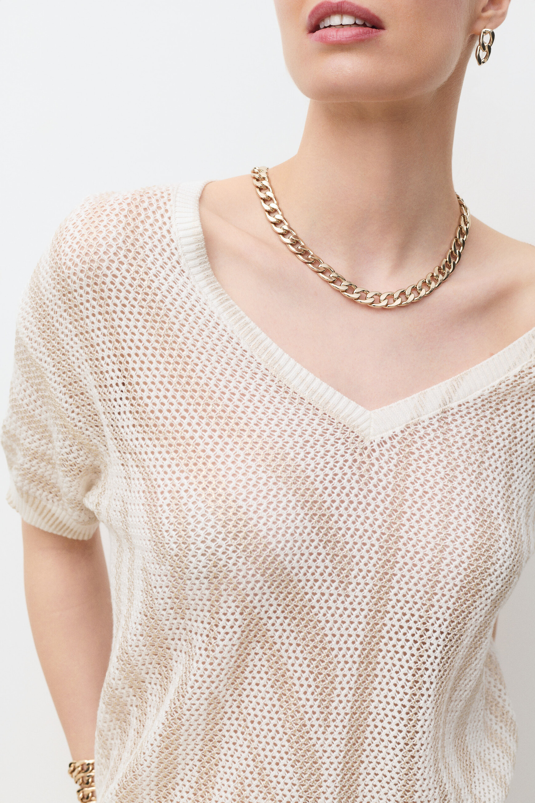 Pull Miami2 couleur or femme