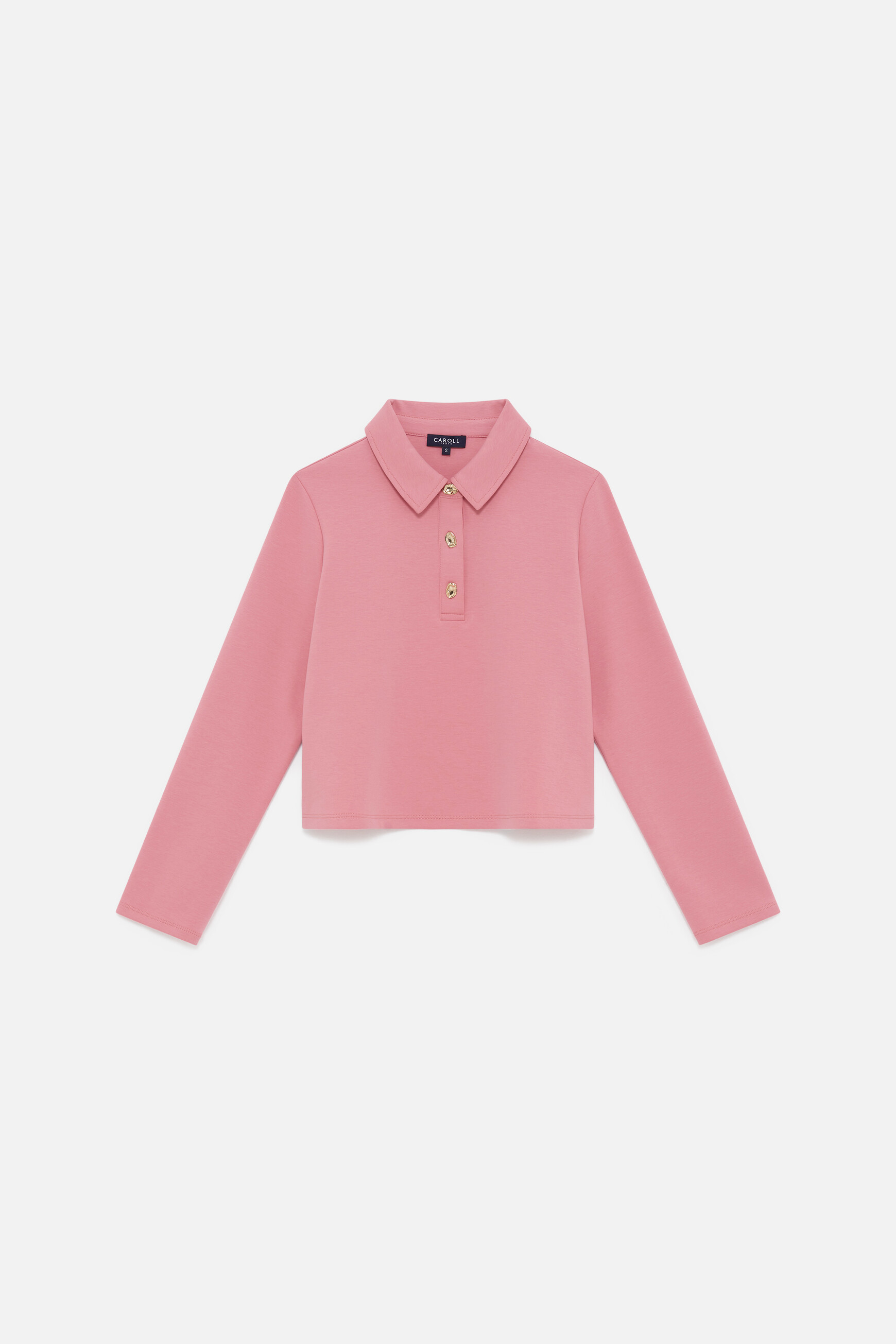 T-shirt Tpolo rose clair femme