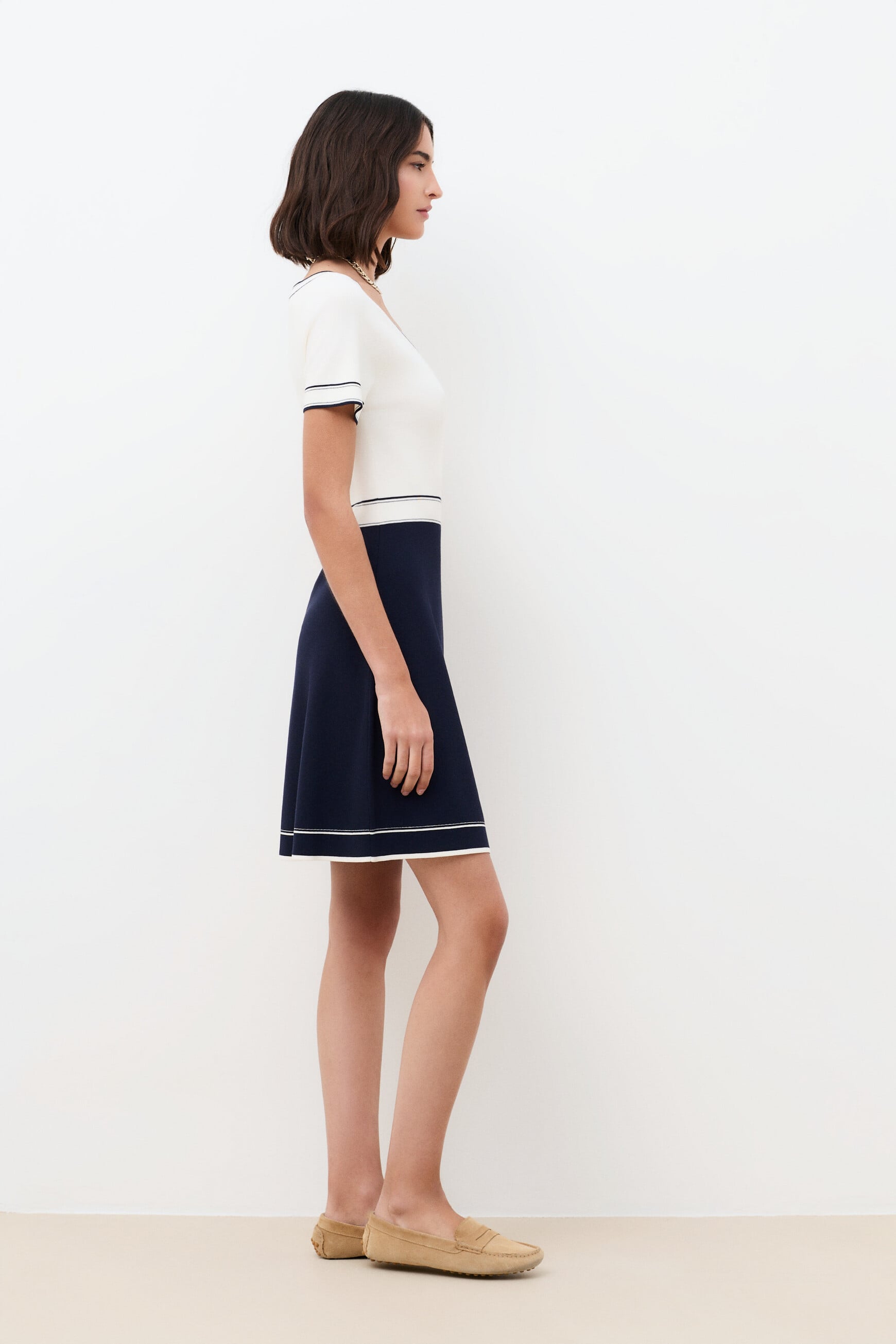 Rmimi dress navy blue woman