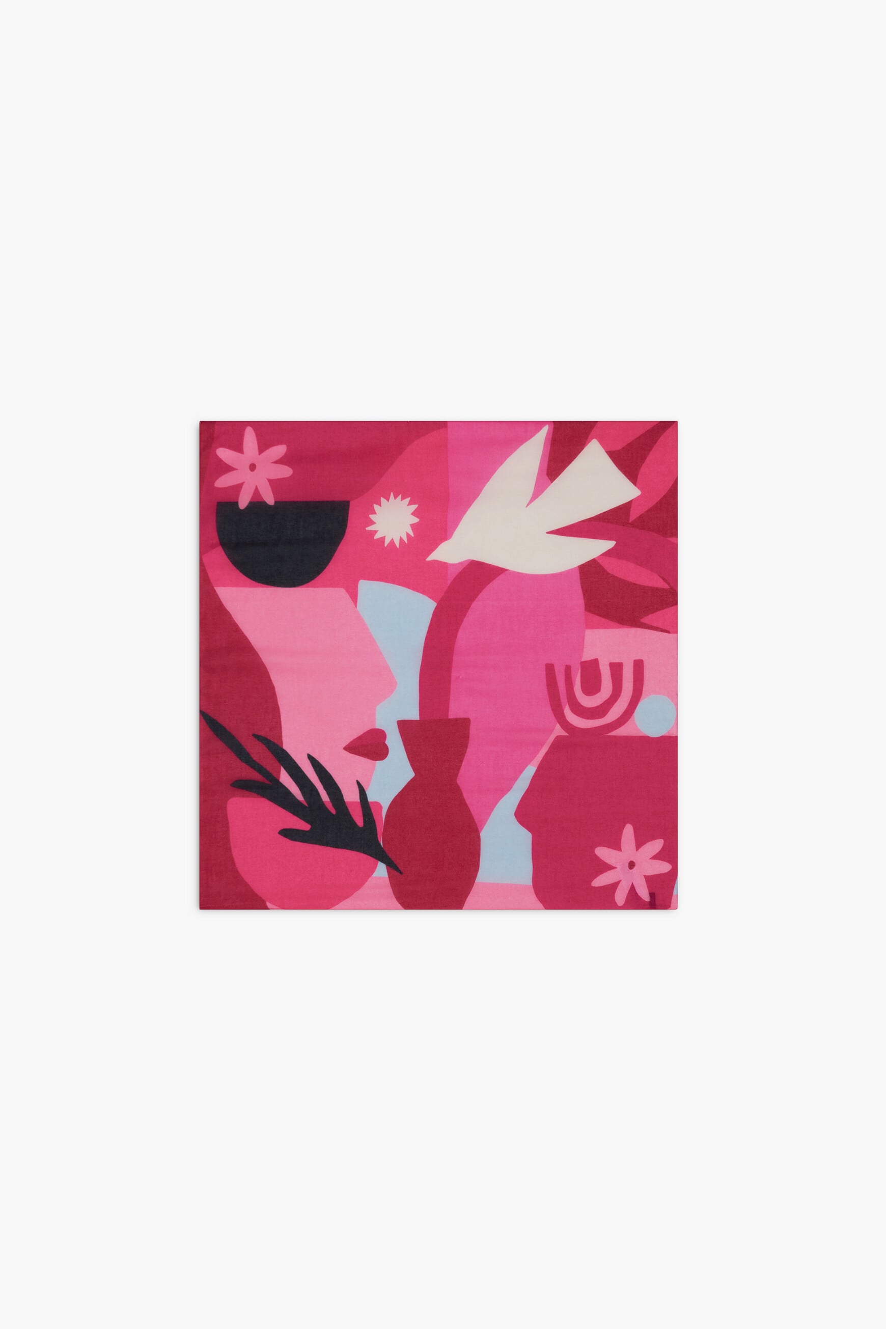 Foulard Octobre Rose rose femme
