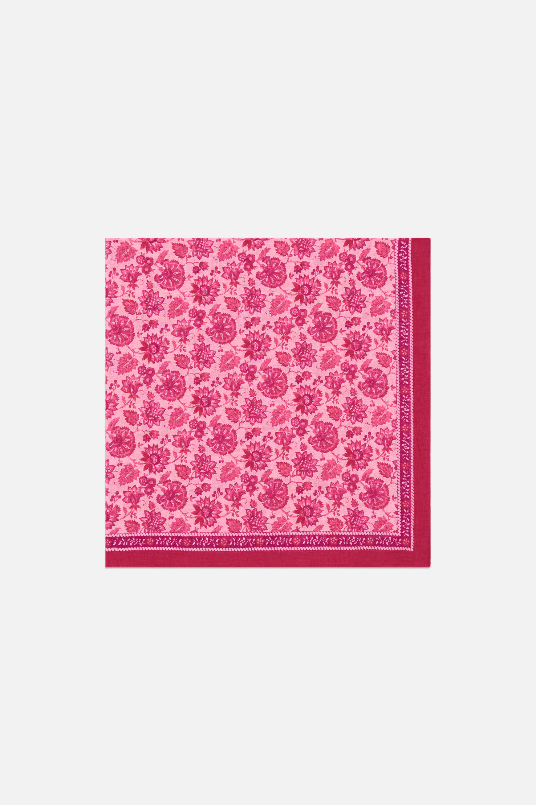 Foulard Langalore rose framboise femme