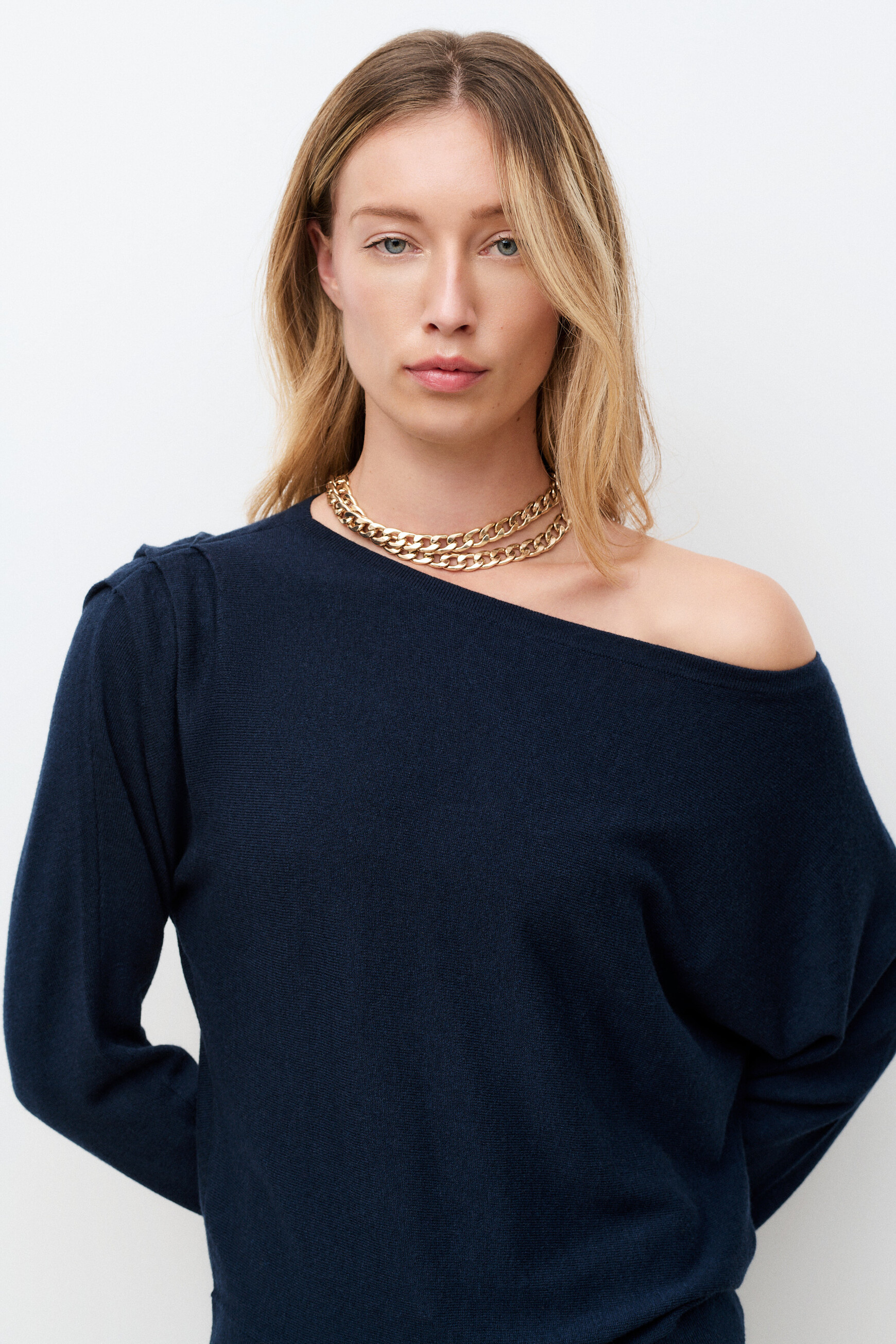 Mvaleria sweater navy blue woman