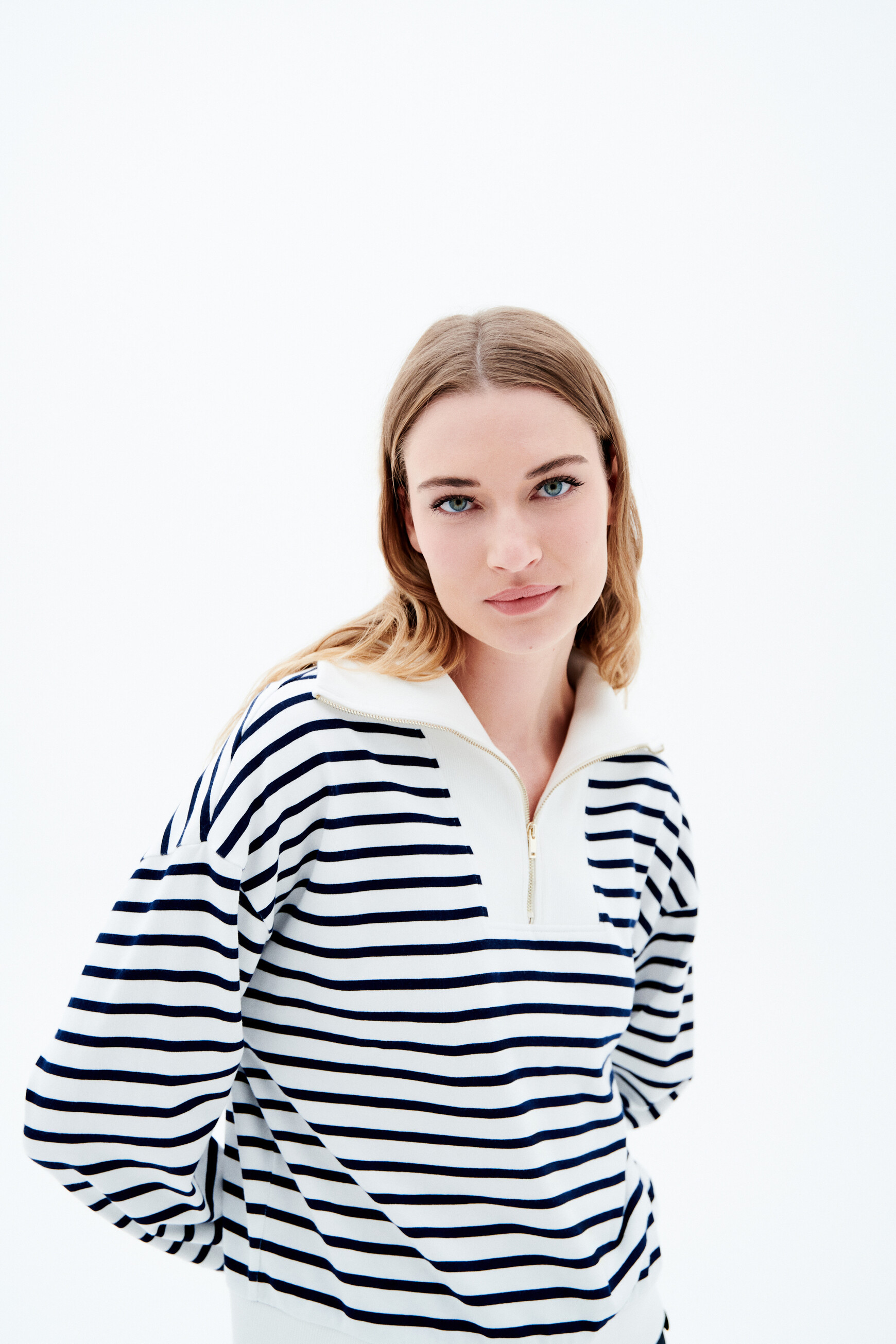 Sweatshirt tleandro bleu marine femme