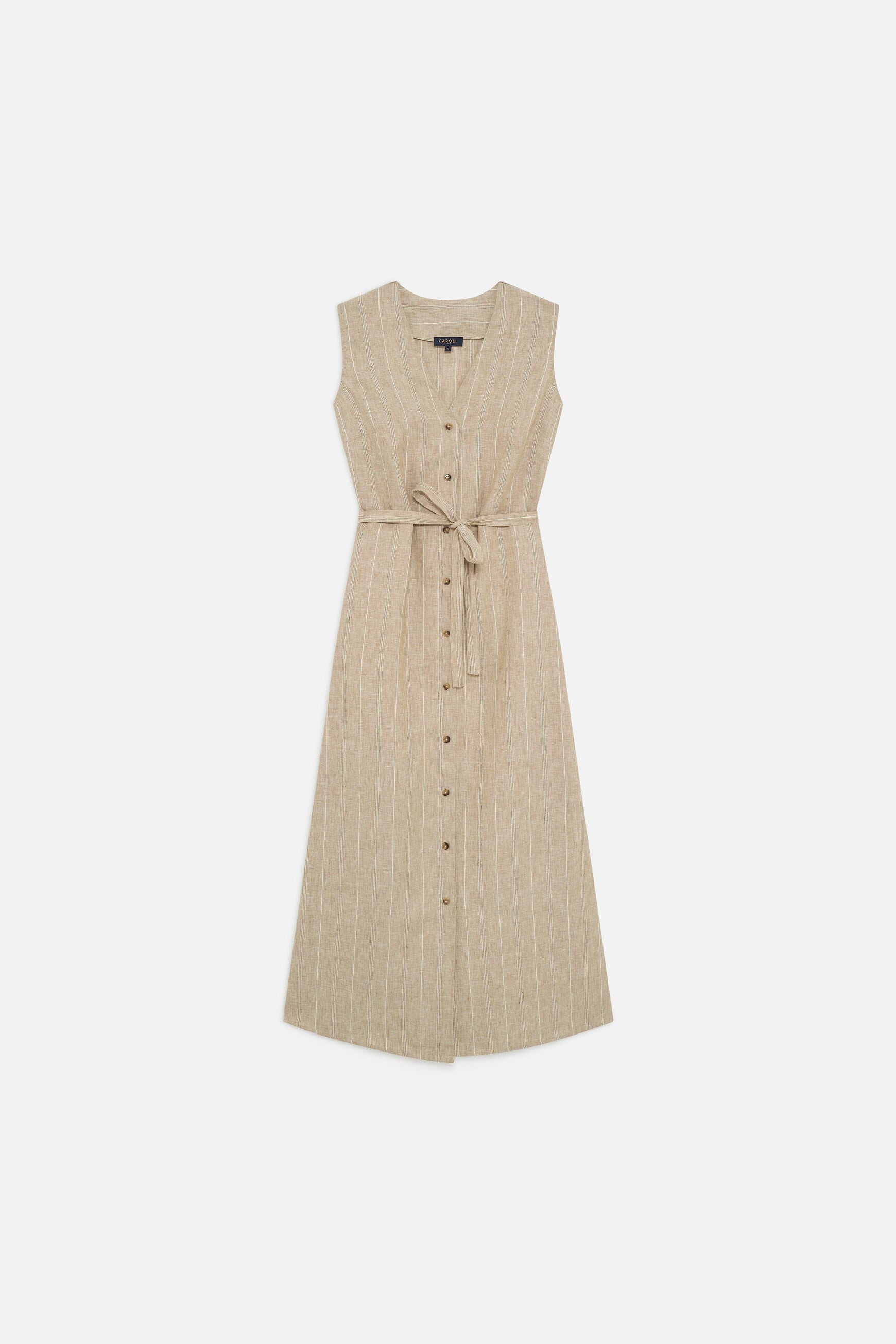 Abito Rosine 100% lino sabbia donna