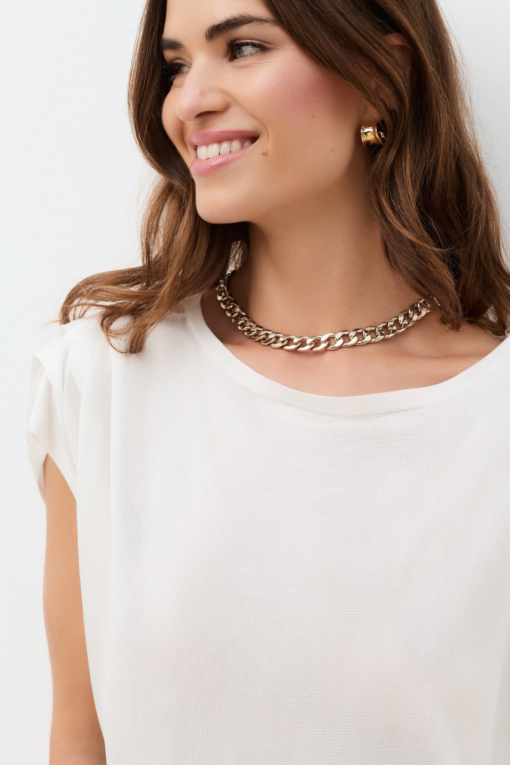 Pull Debbie ecru femme