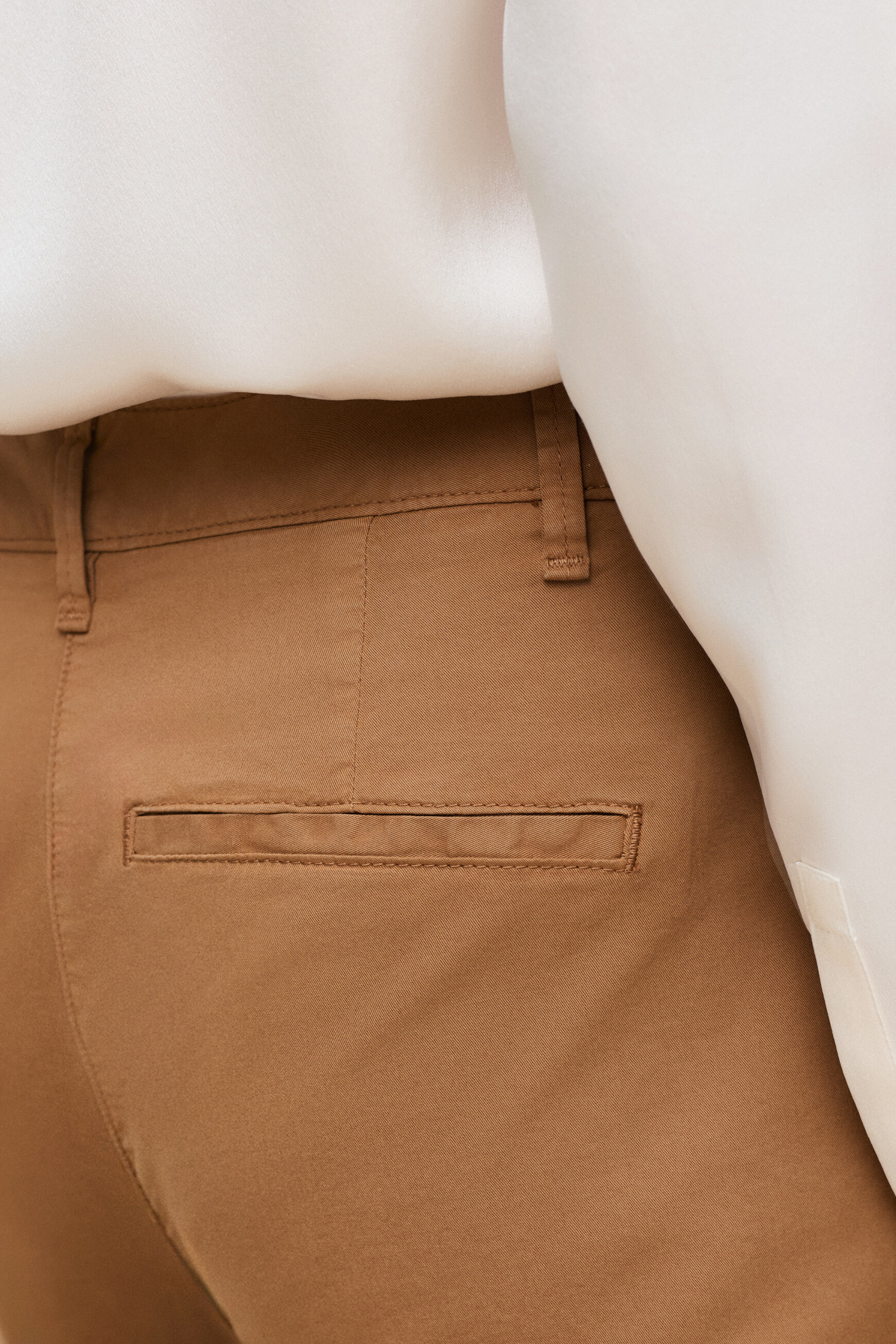Pantaloni Adelmo cammello donna
