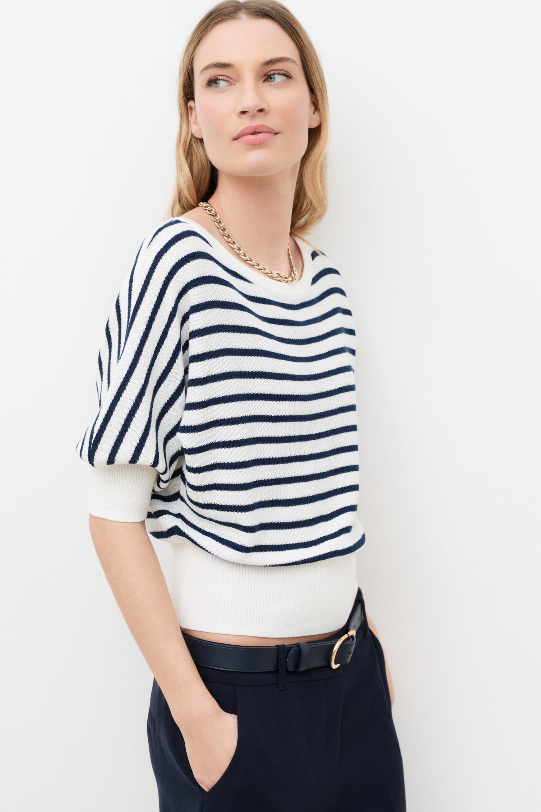 Pull Mjohanna ecru femme