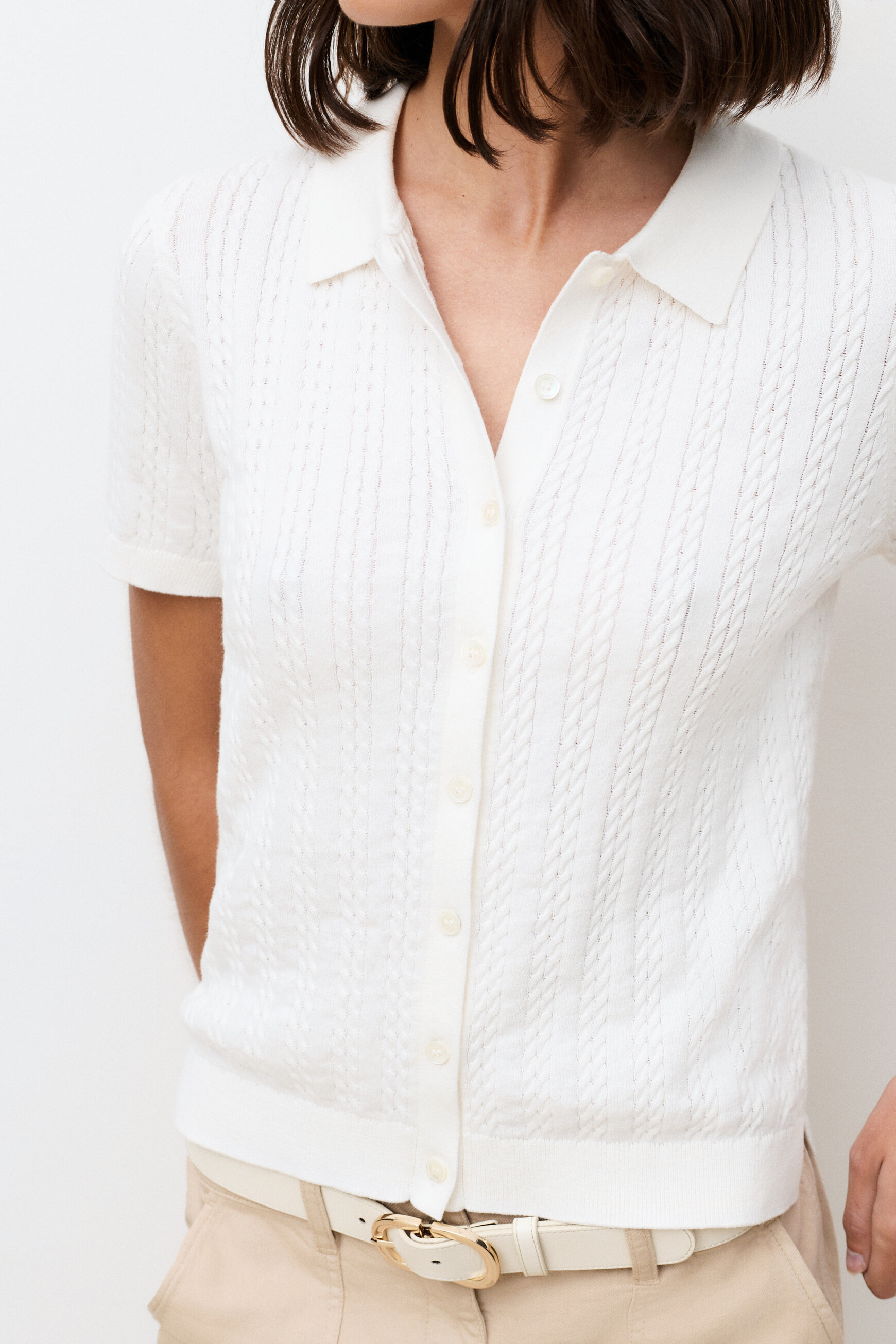 Pull Barbara ecru femme