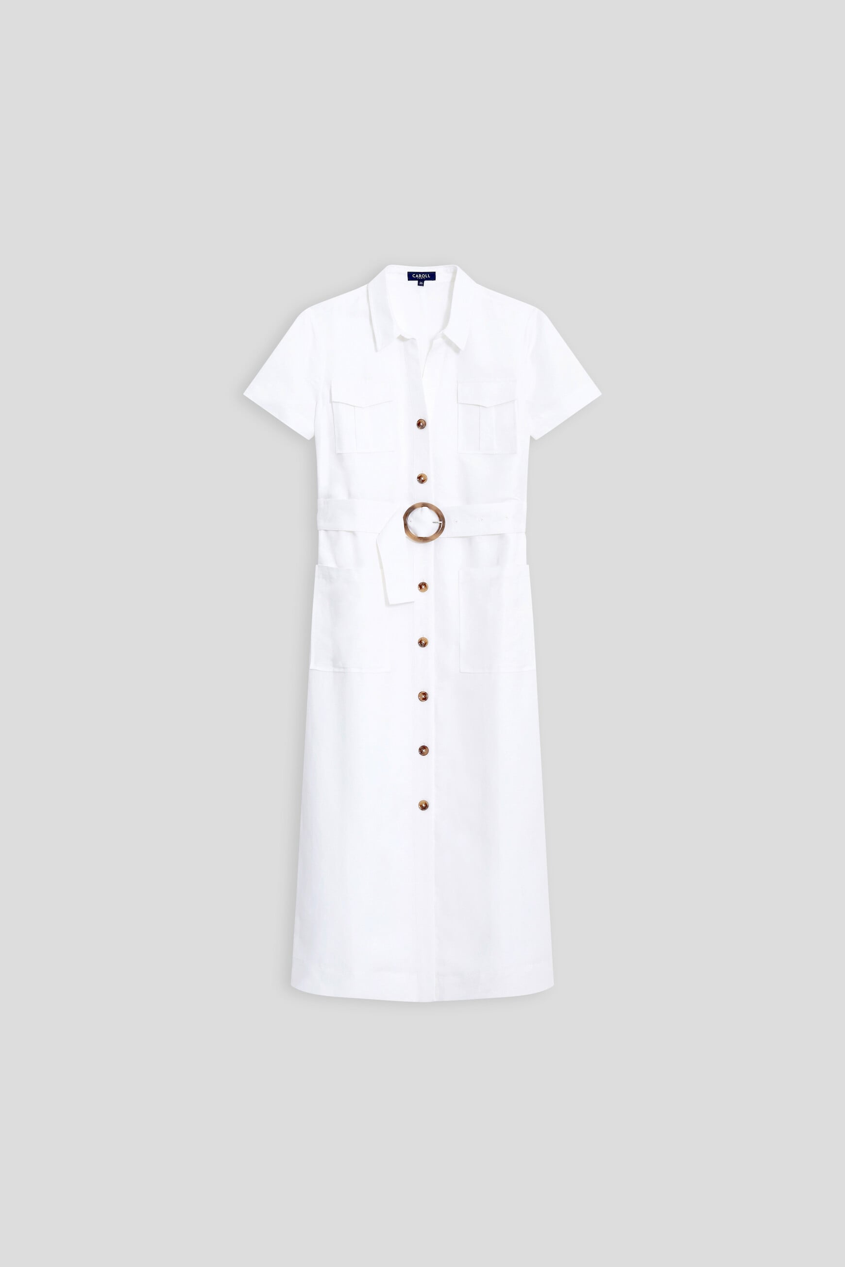 Robe Rlaurine blanc femme