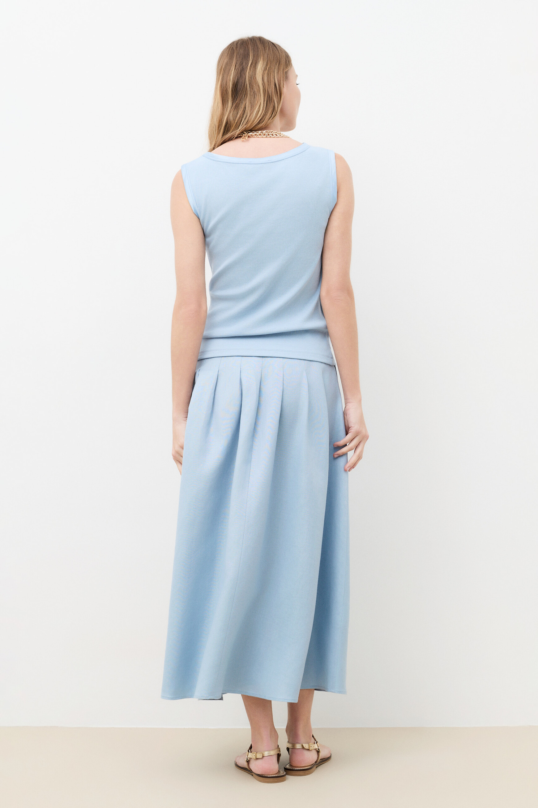 T-shirt Tluce bleu clair femme