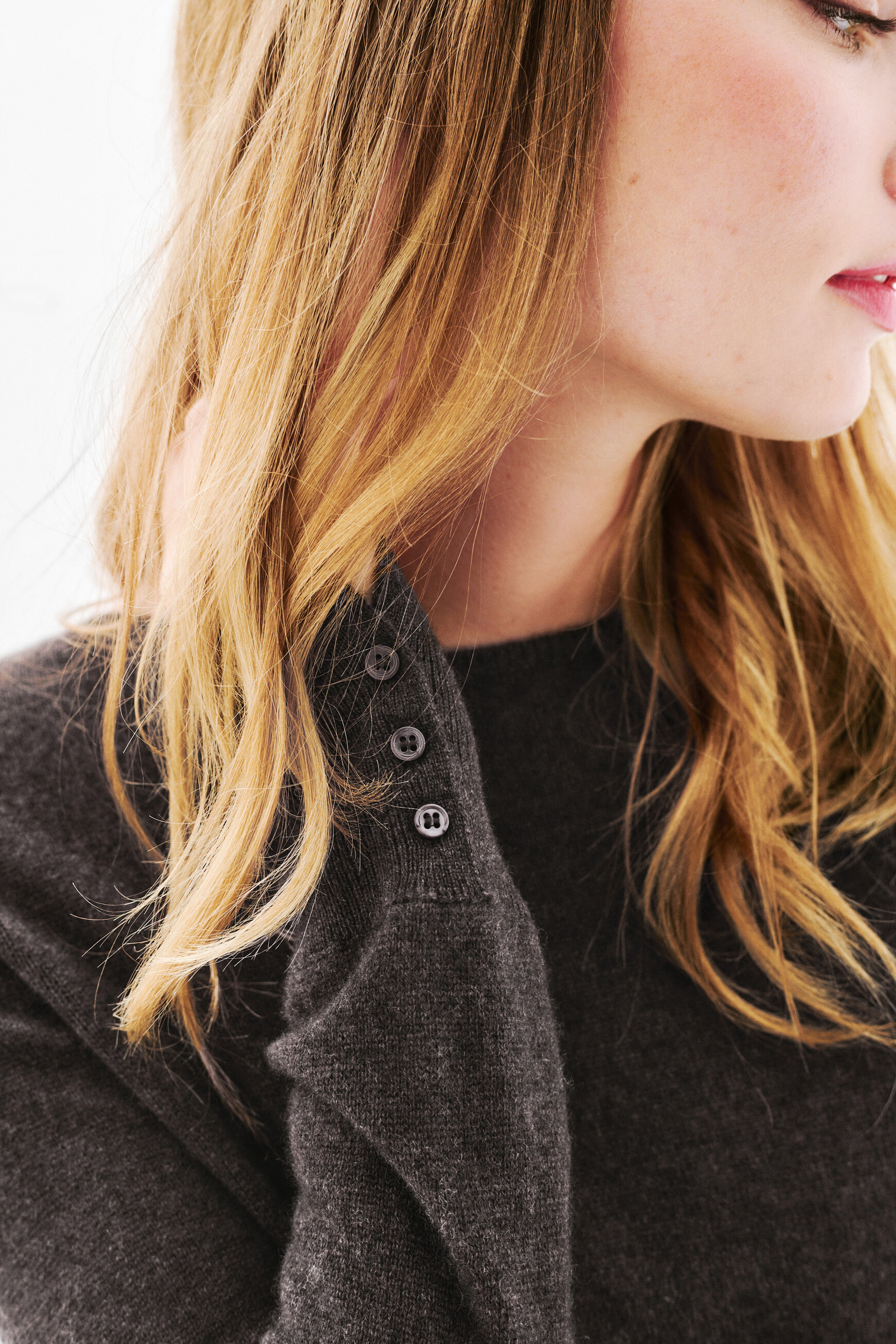 Mzoan 100% cashmere sweater dark brown woman