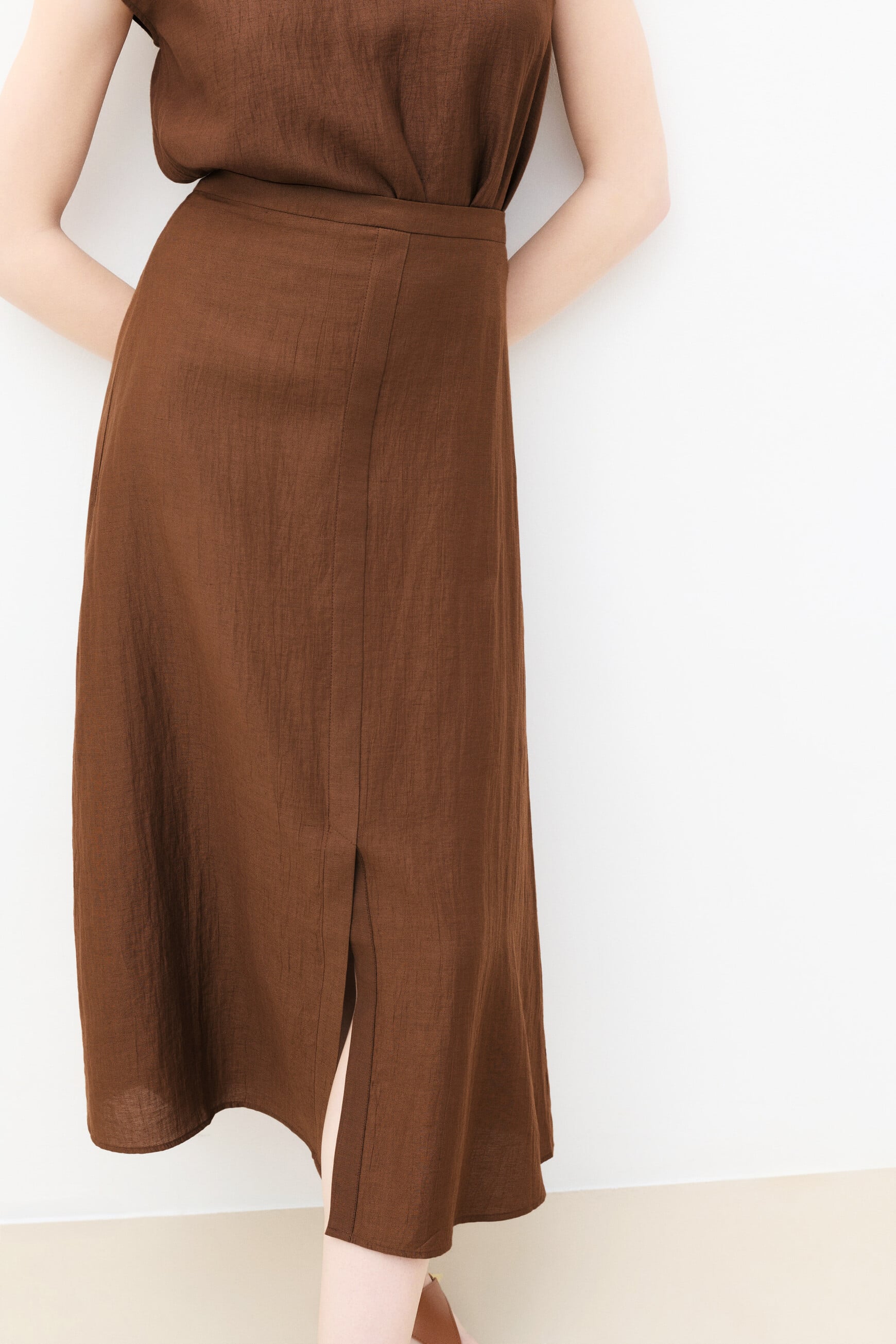 Jupe Jastel marron fonc&eacute; femme