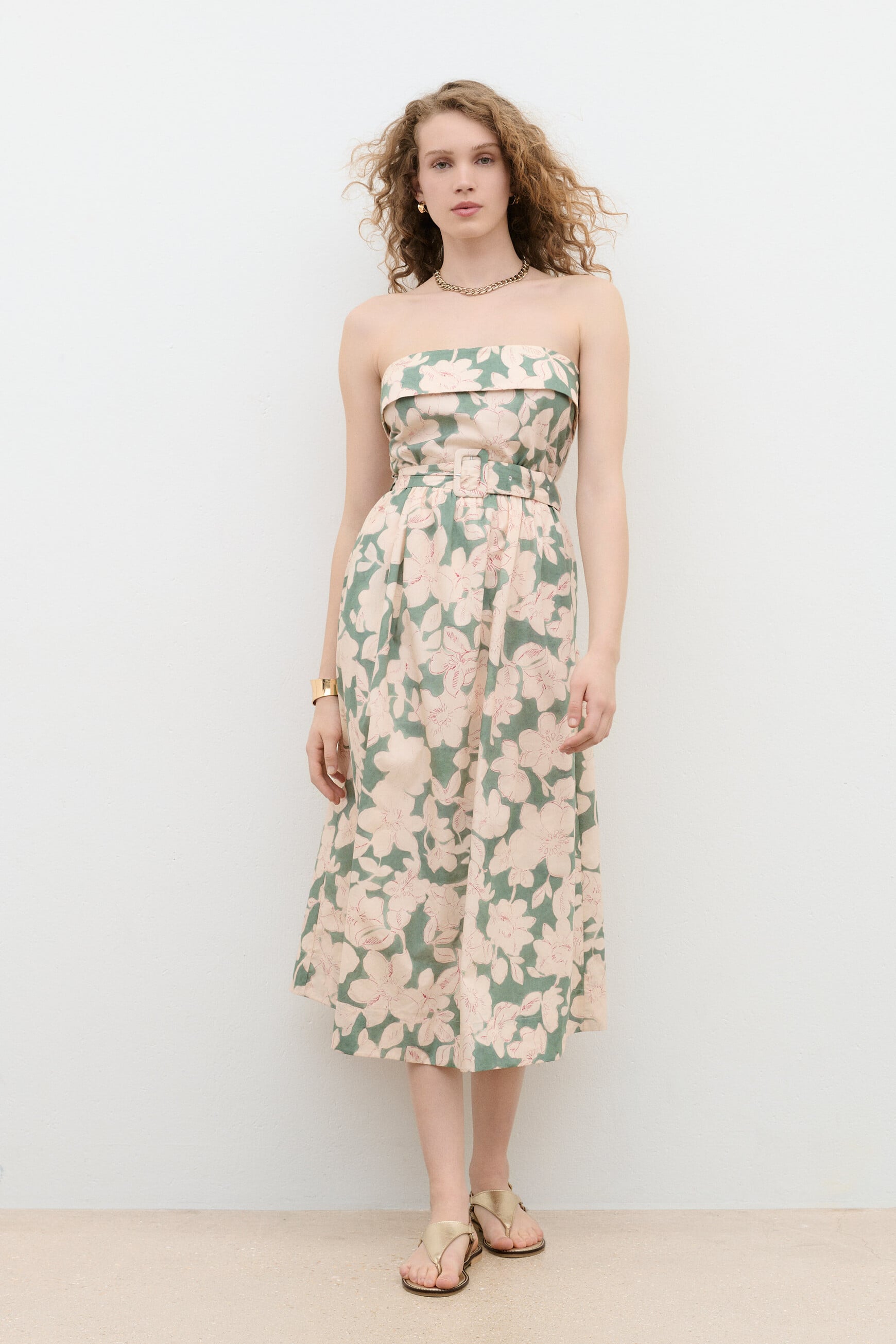 Vestido Rlydia verde mulher