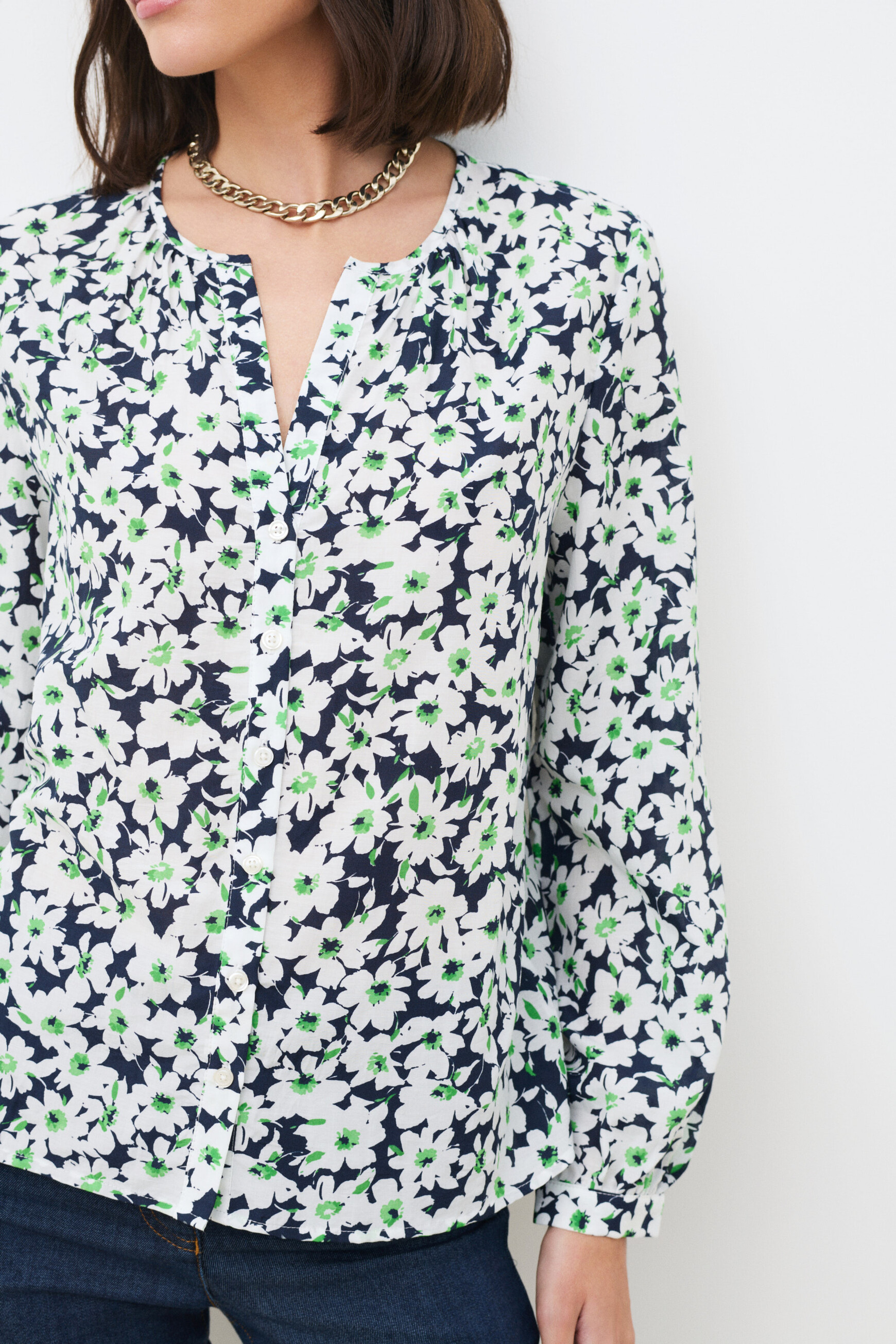 Chemise Colomby3 bleu marine femme