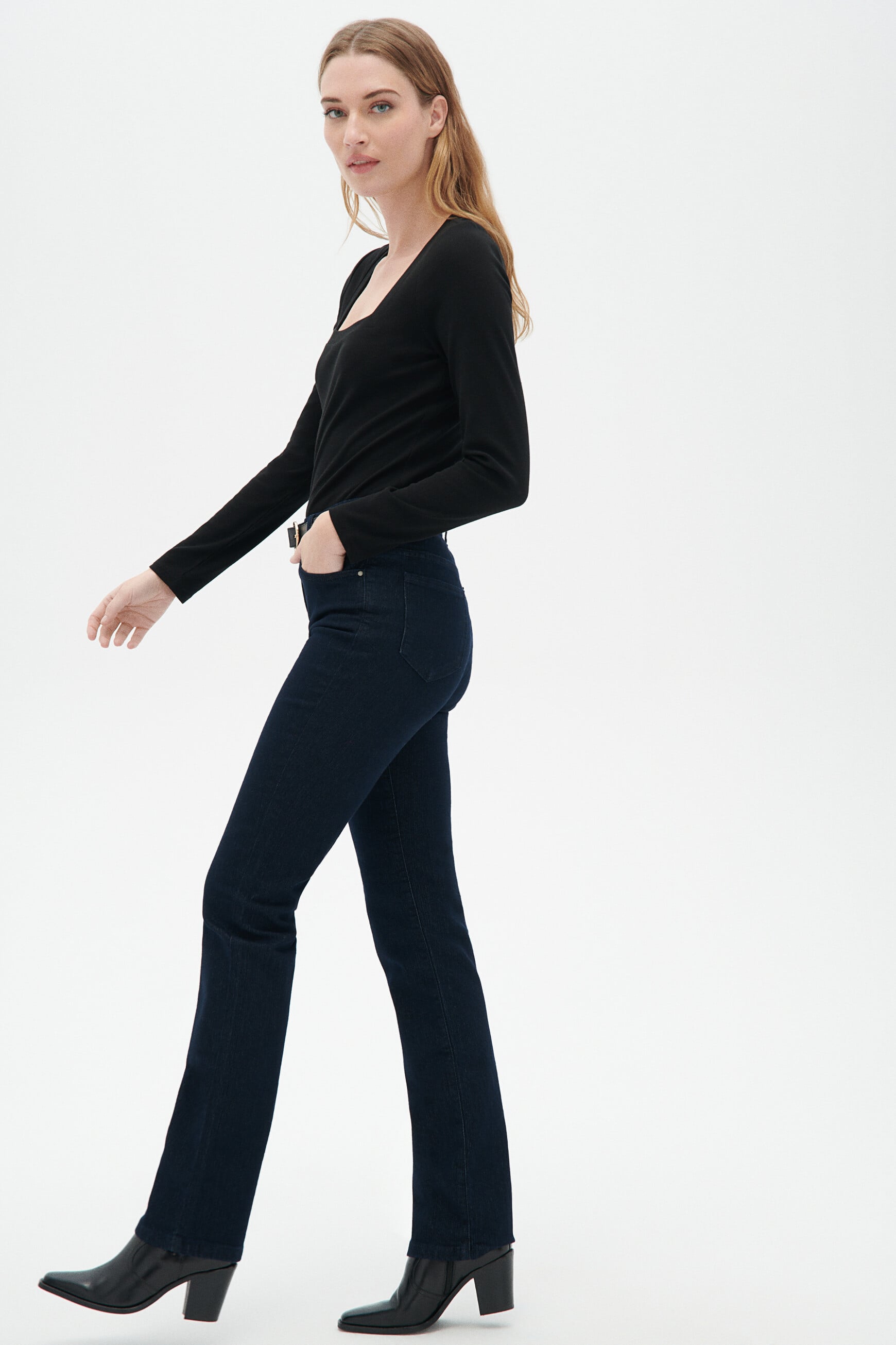 Pantalon prayano denim double stone femme