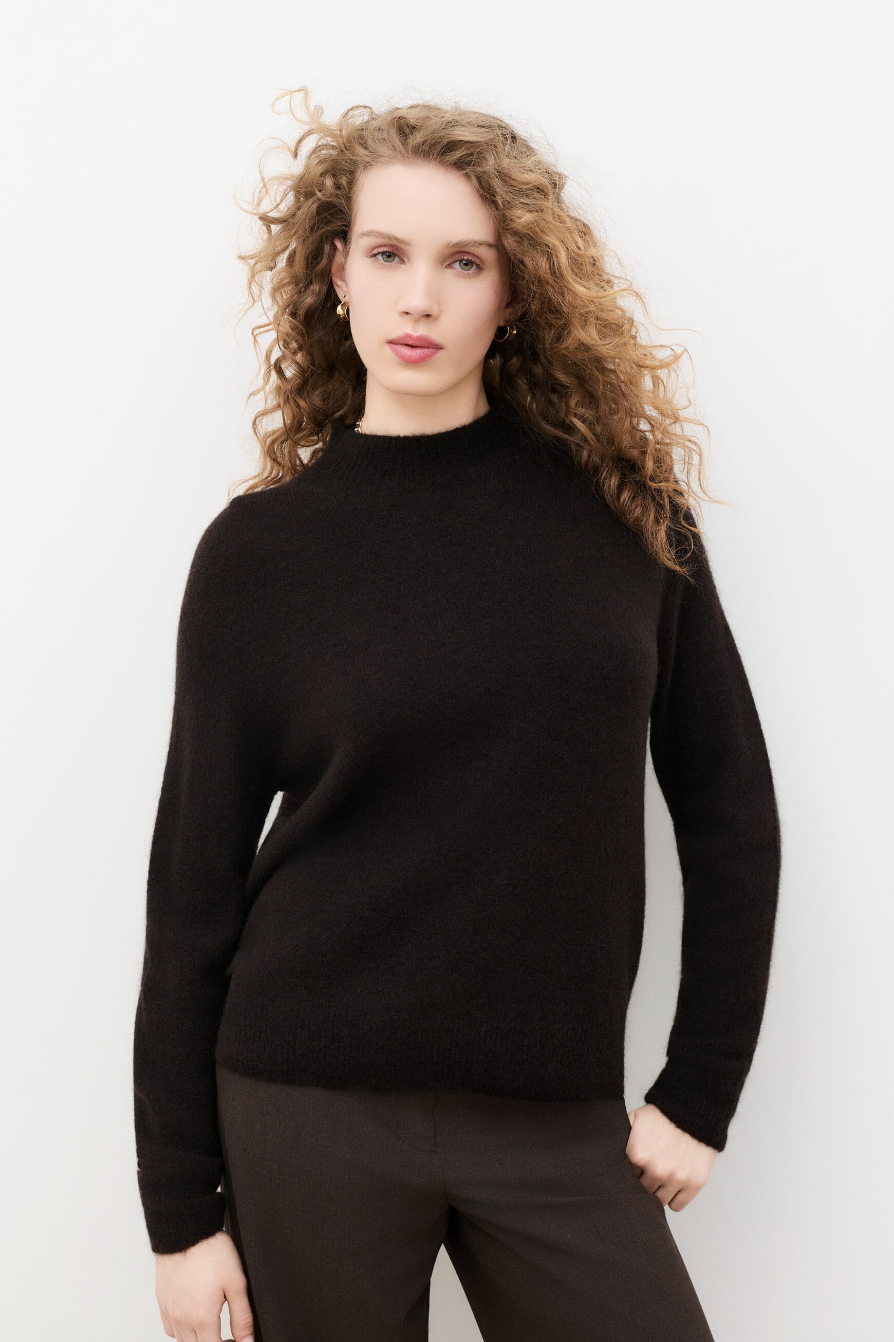 Pull Marianno marron fonc&eacute; femme