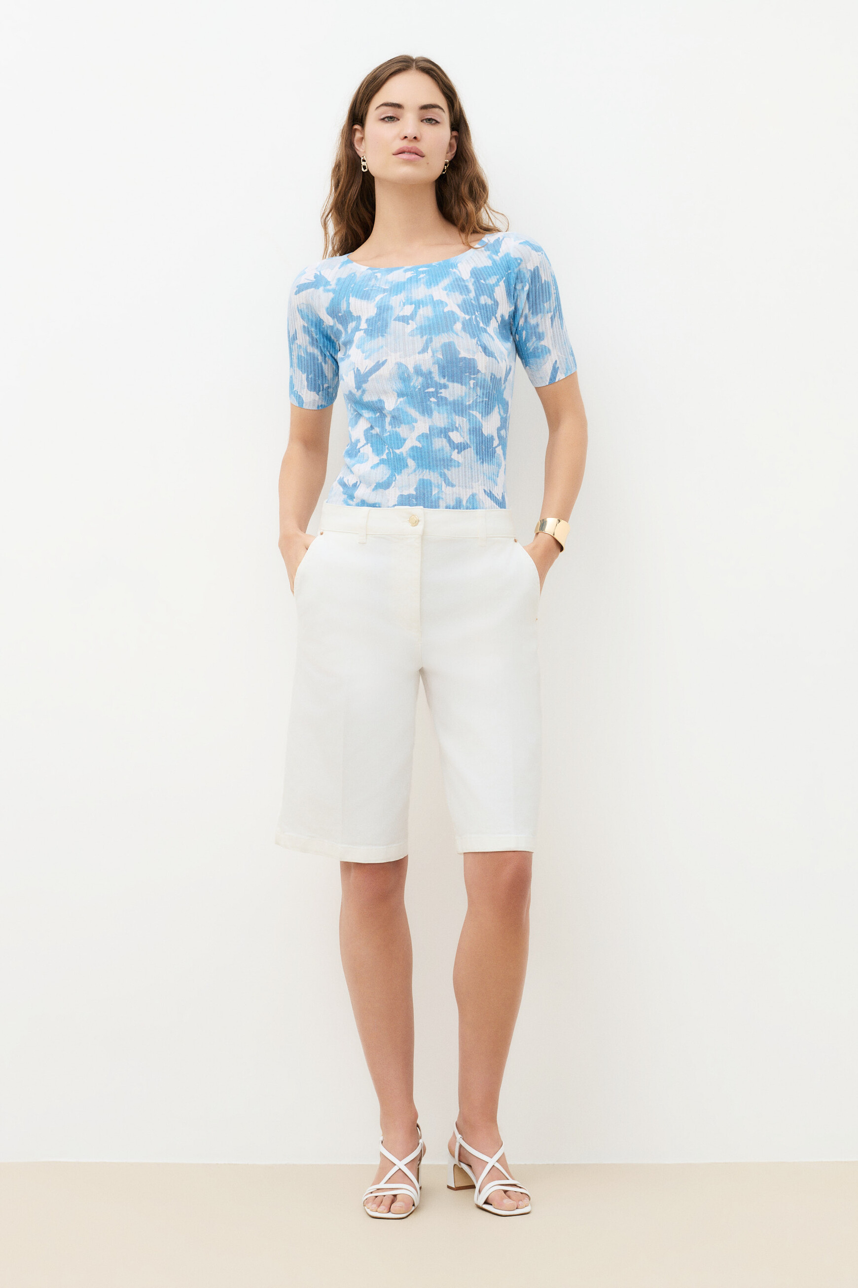 Short Permuda weiss damen