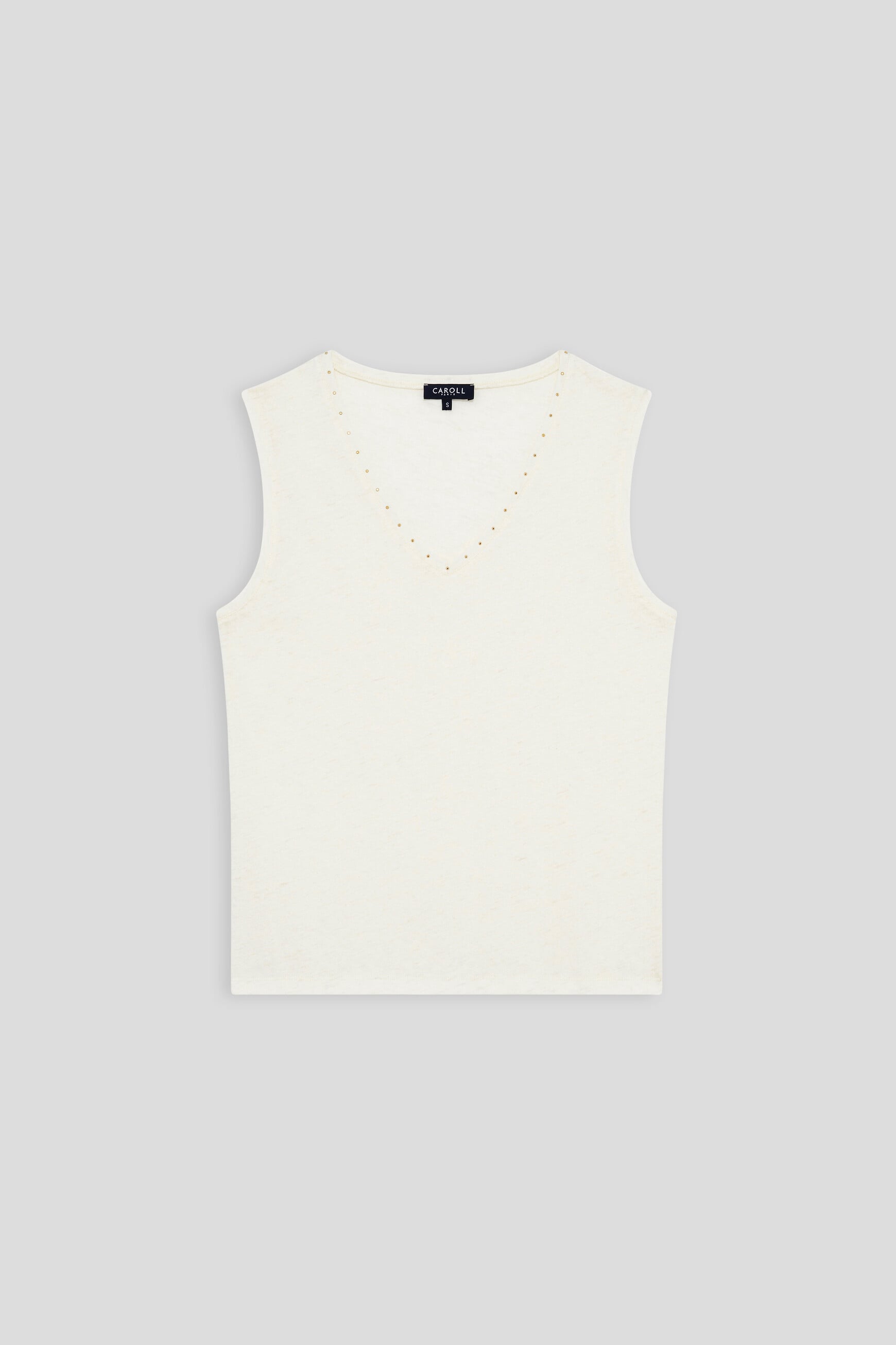 Camiseta Trym-Studs cru mulher
