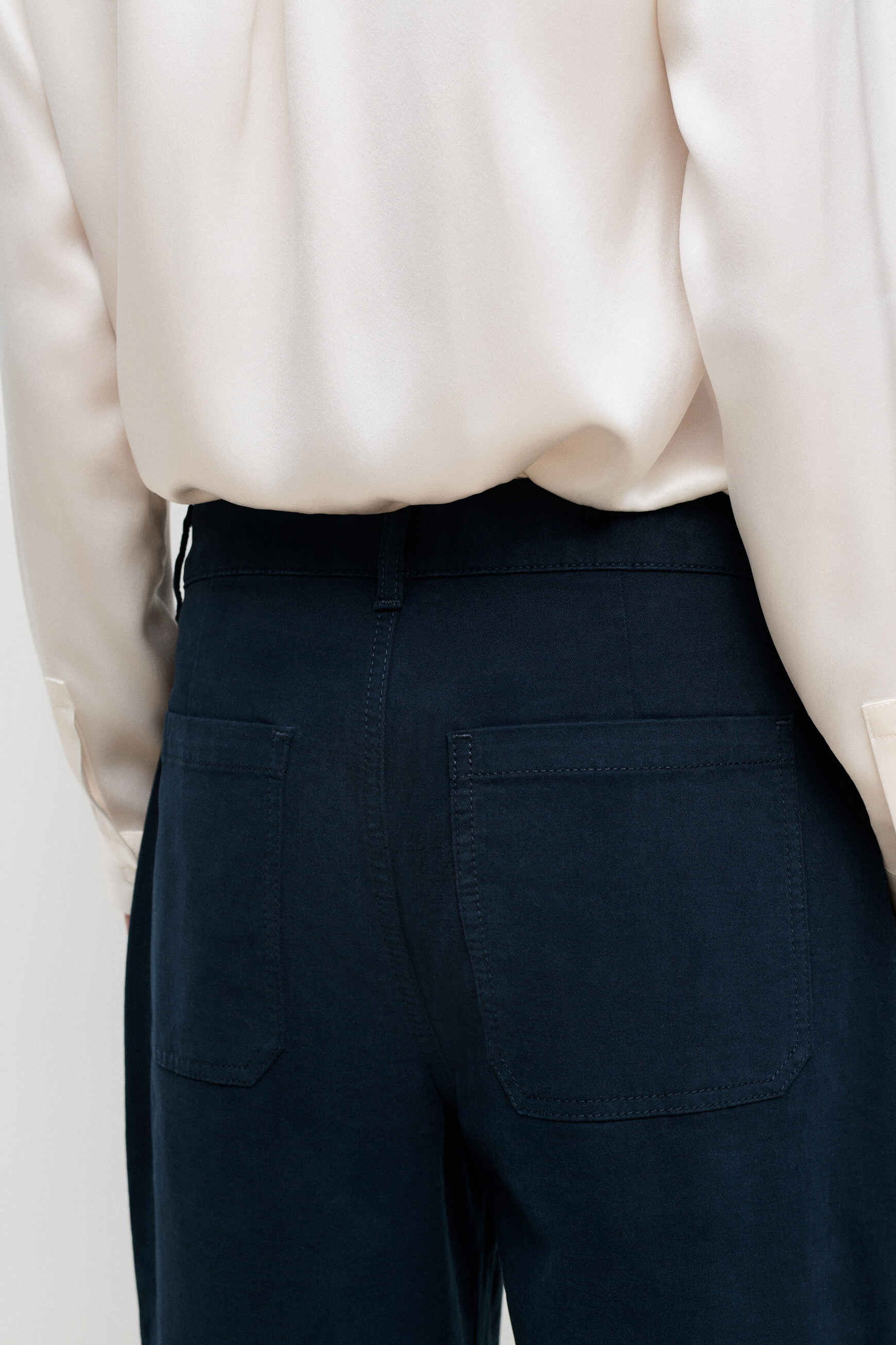 Trousers Polaire navy blue woman